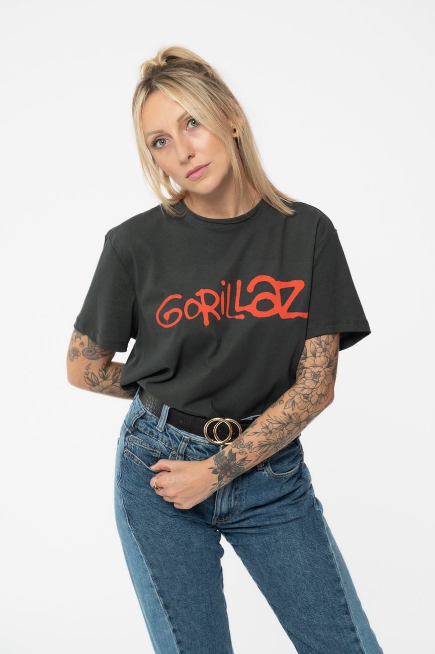 Paradiso Clothing Paradiso Gorillaz Band Logo T Shirt - Xxl