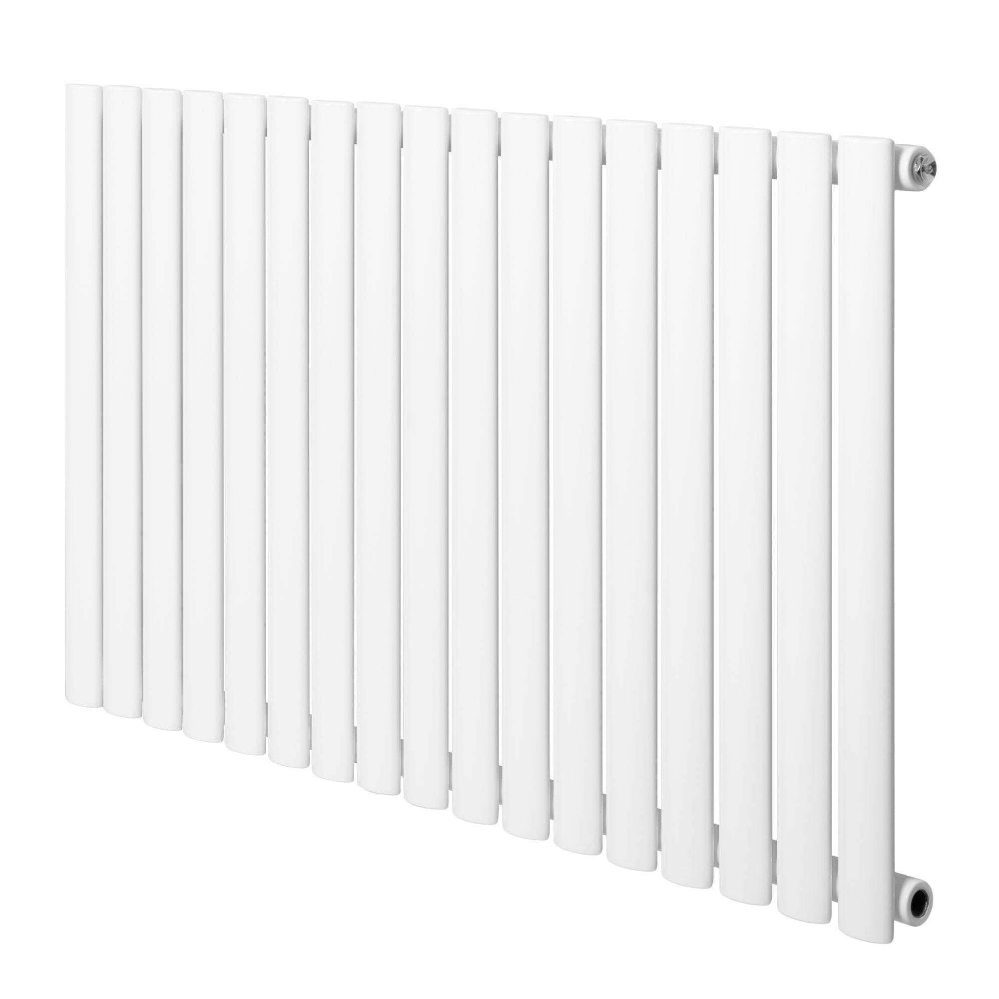 Monstershop White Oval Single Column Radiator - 600 X 1020Mm