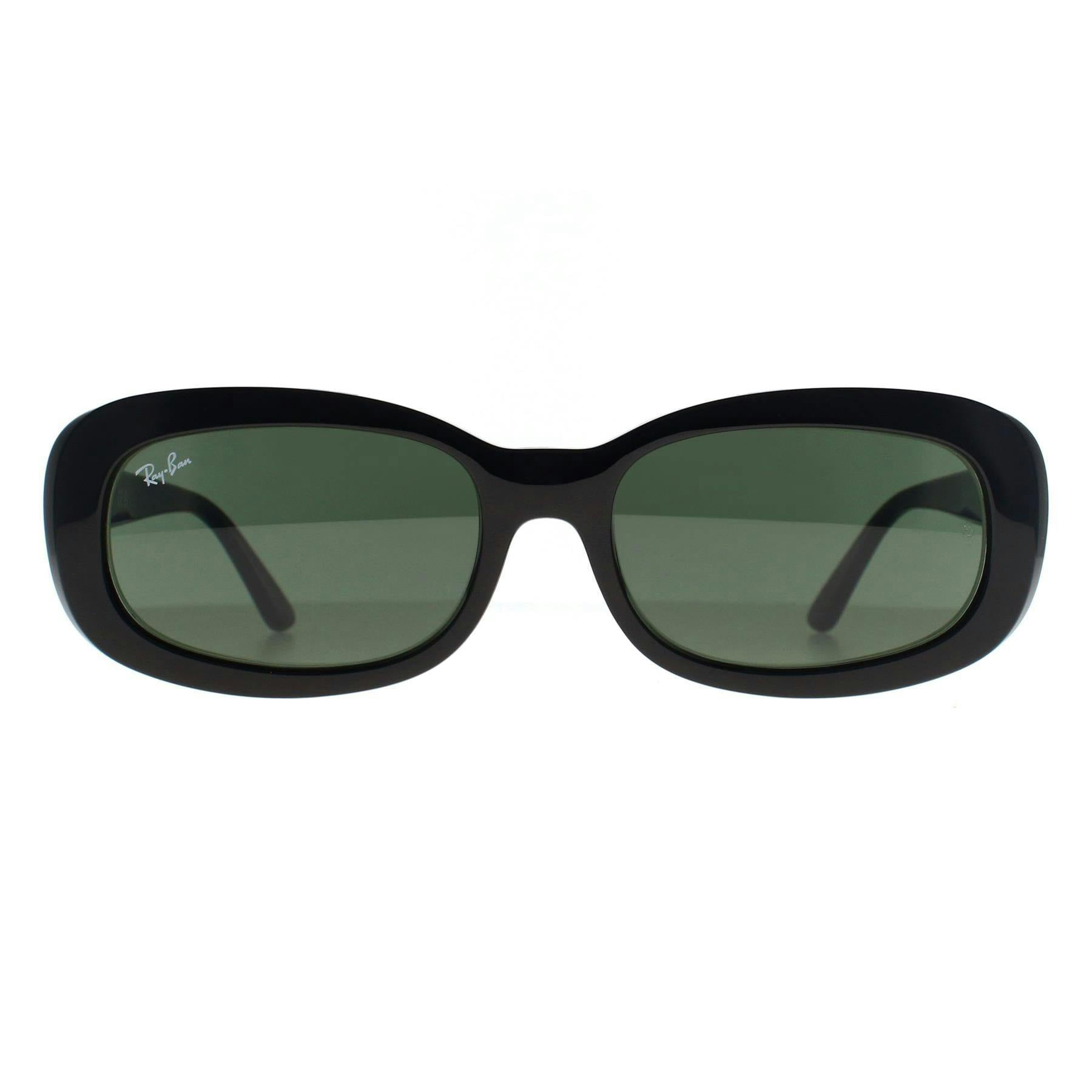 Ray - Ban Green Woman Rb2221 901/31 Sunglasses Acetate Black Round Normal - Image 8