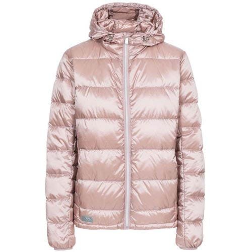 Trespass Women's Silver Bernadette Hooded Down Jacket - Antique Rose - Xs