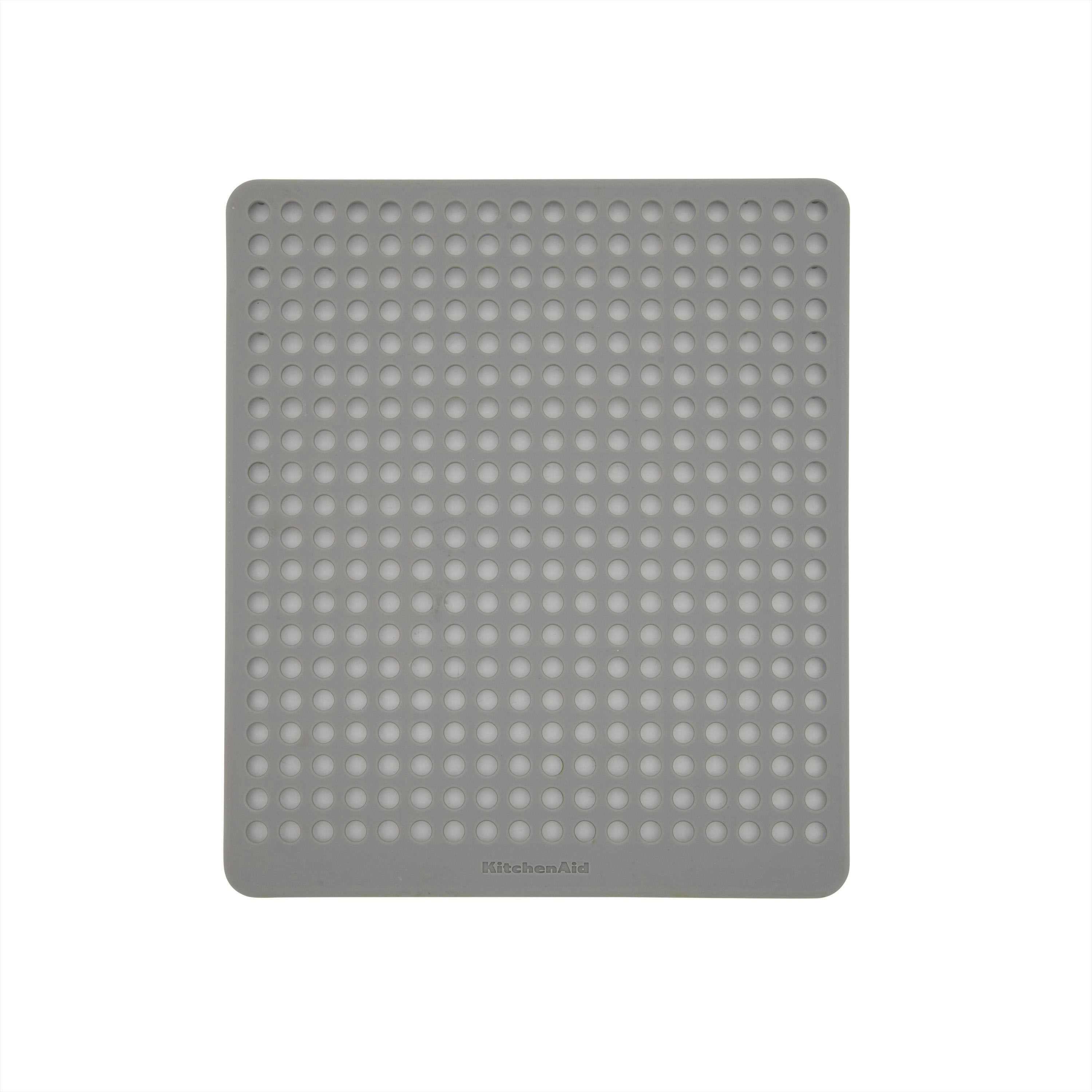 Rackhams Grey Sink Mat - Silicone - Dish Drainer