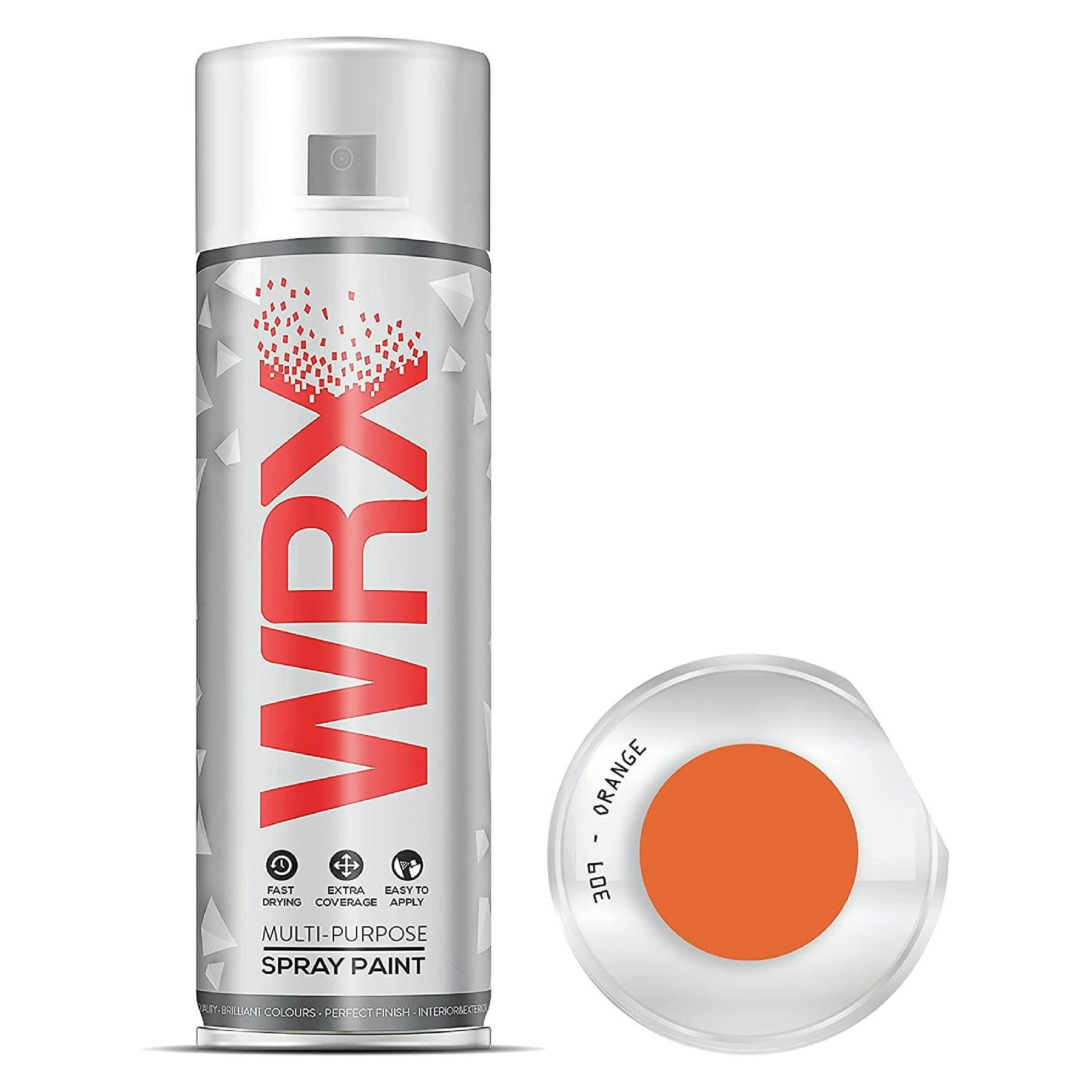 Rackhams Orange 2X Wrx Flat Spray Paint 400Ml - Image 3