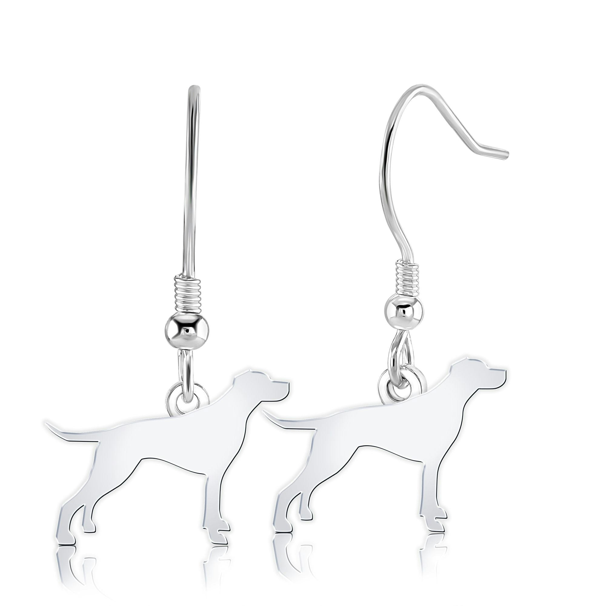 Mylee London Silver English Pointer Silhouette Earrings - Yes - Hook