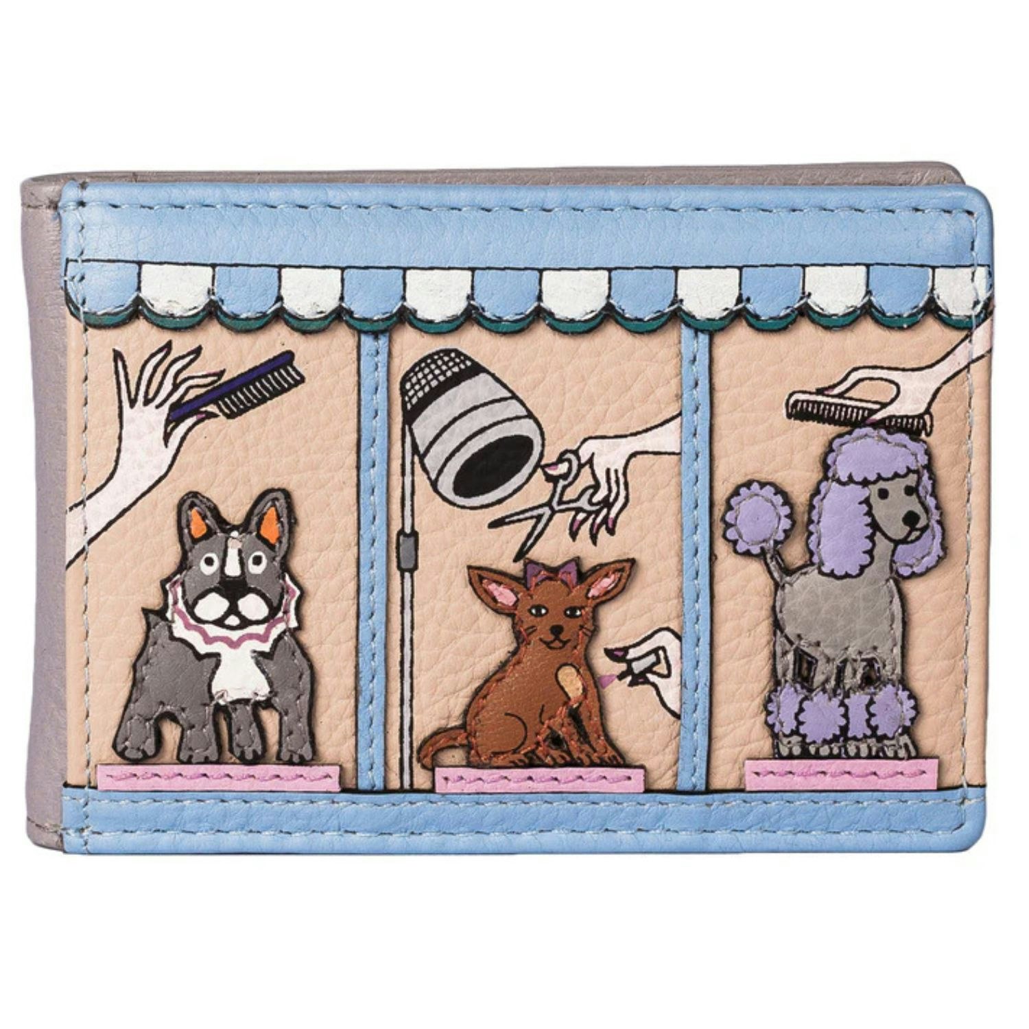Mala Leather Unisex Beau Pampered Pooch Dog Rfid Card & Id Holder