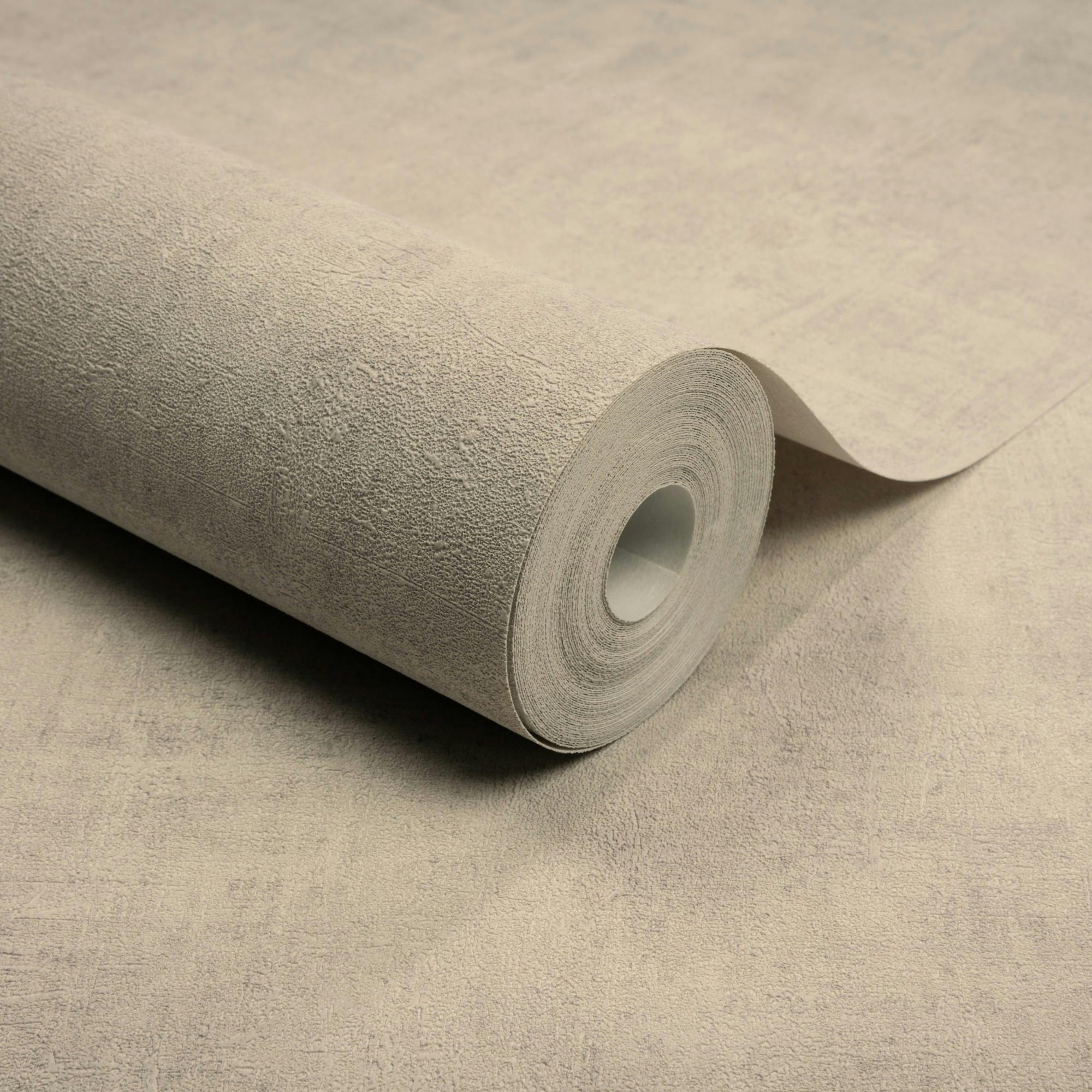 Rackhams Beige Annabella Distressed Plaster Textured Wallpaper,
