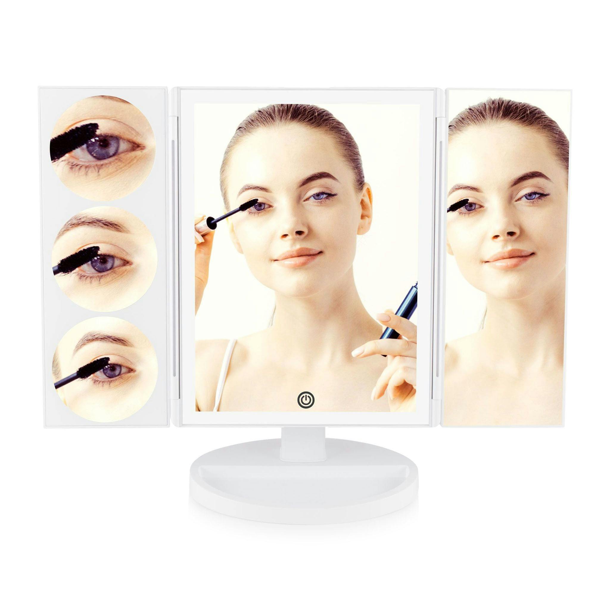 Rio Full Size Led Makeup Mirror 1X 3X 5X & 10X Magnification