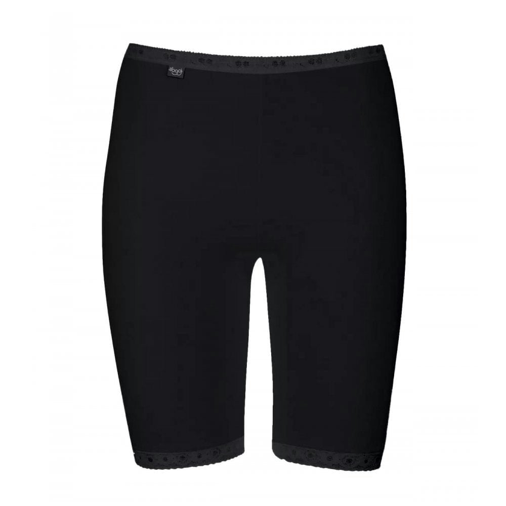 Sloggi Women's Black Basic+ Cotton Long Shorts, - 24