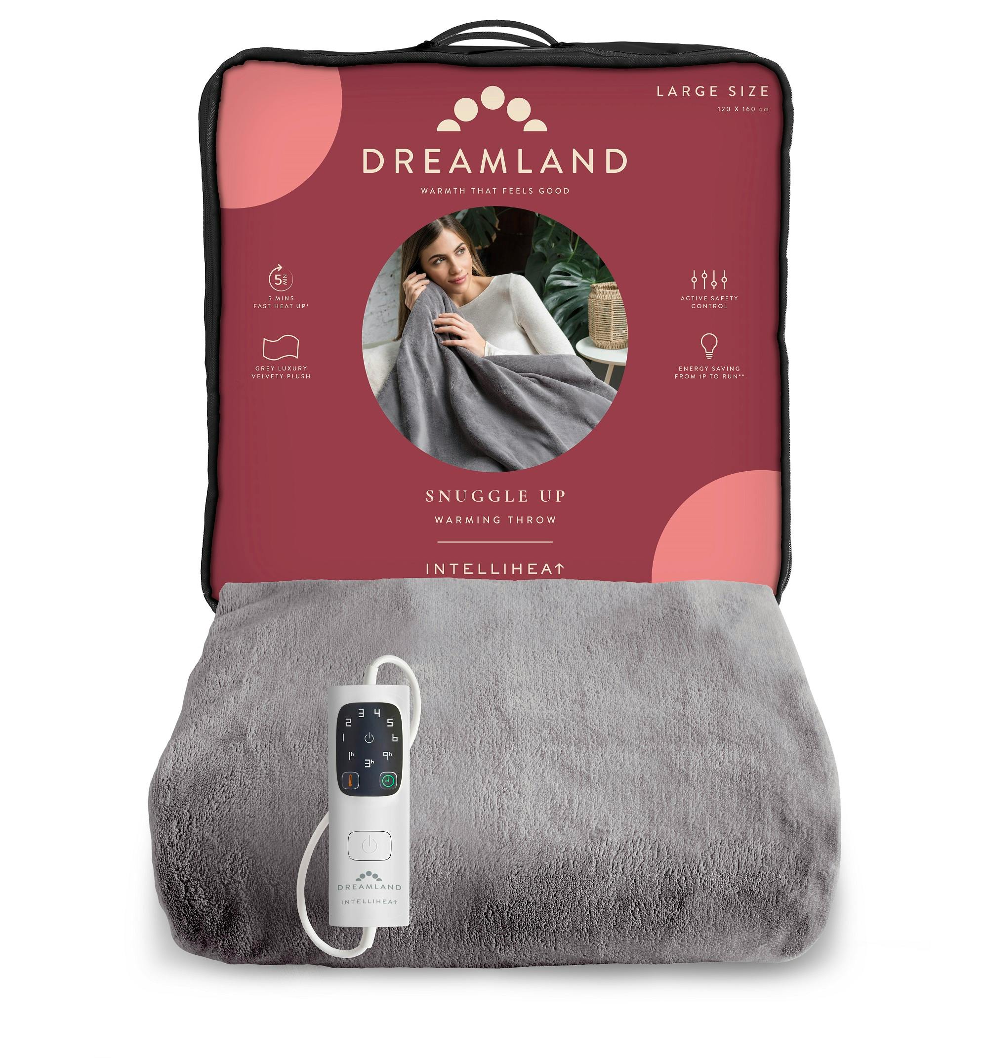 Dreamland Heated Throw - Velvet - Grey - 120 x 160cm - Image 4