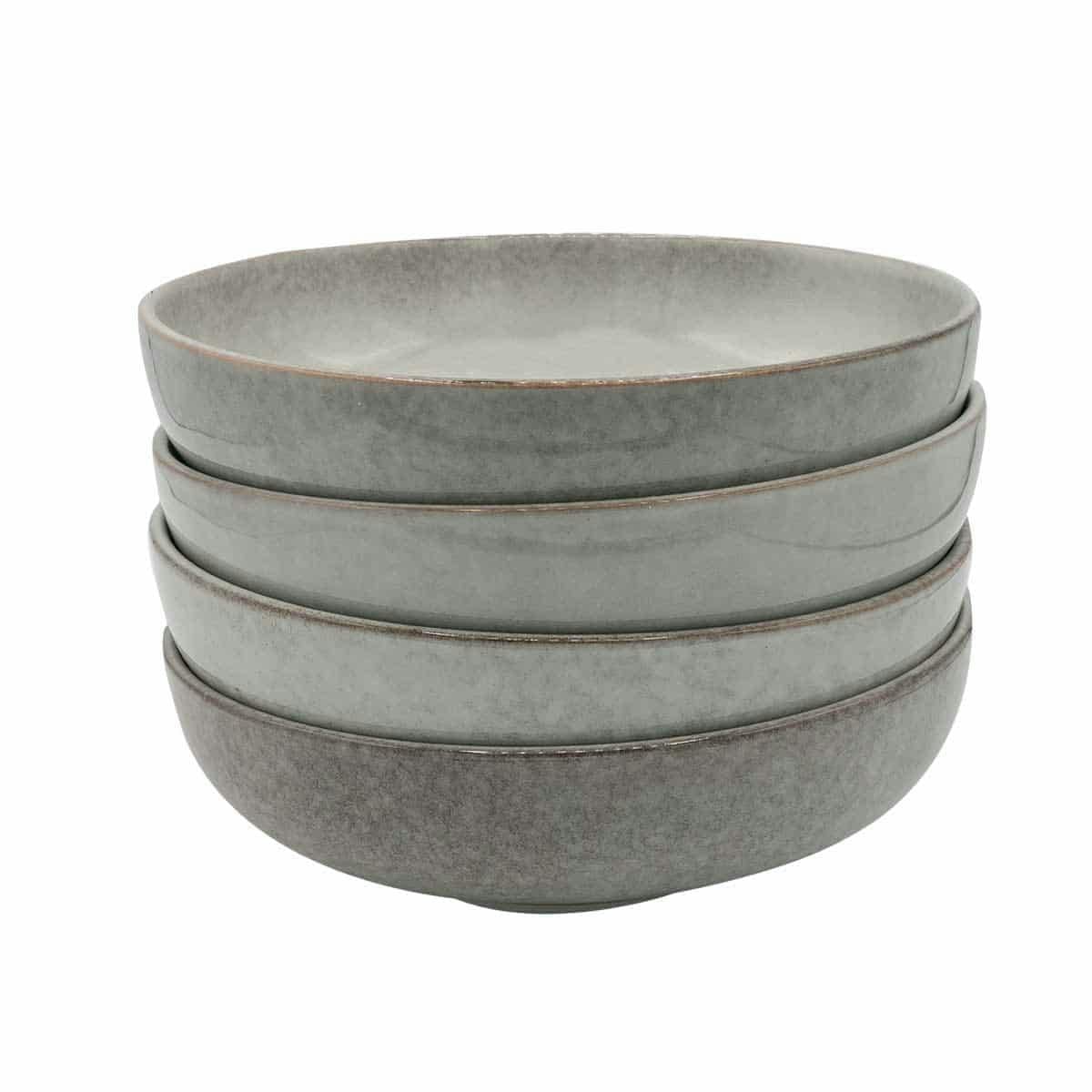Cooks Professional Grey Set Of 4 Nordic Stoneware Pasta Bowls |