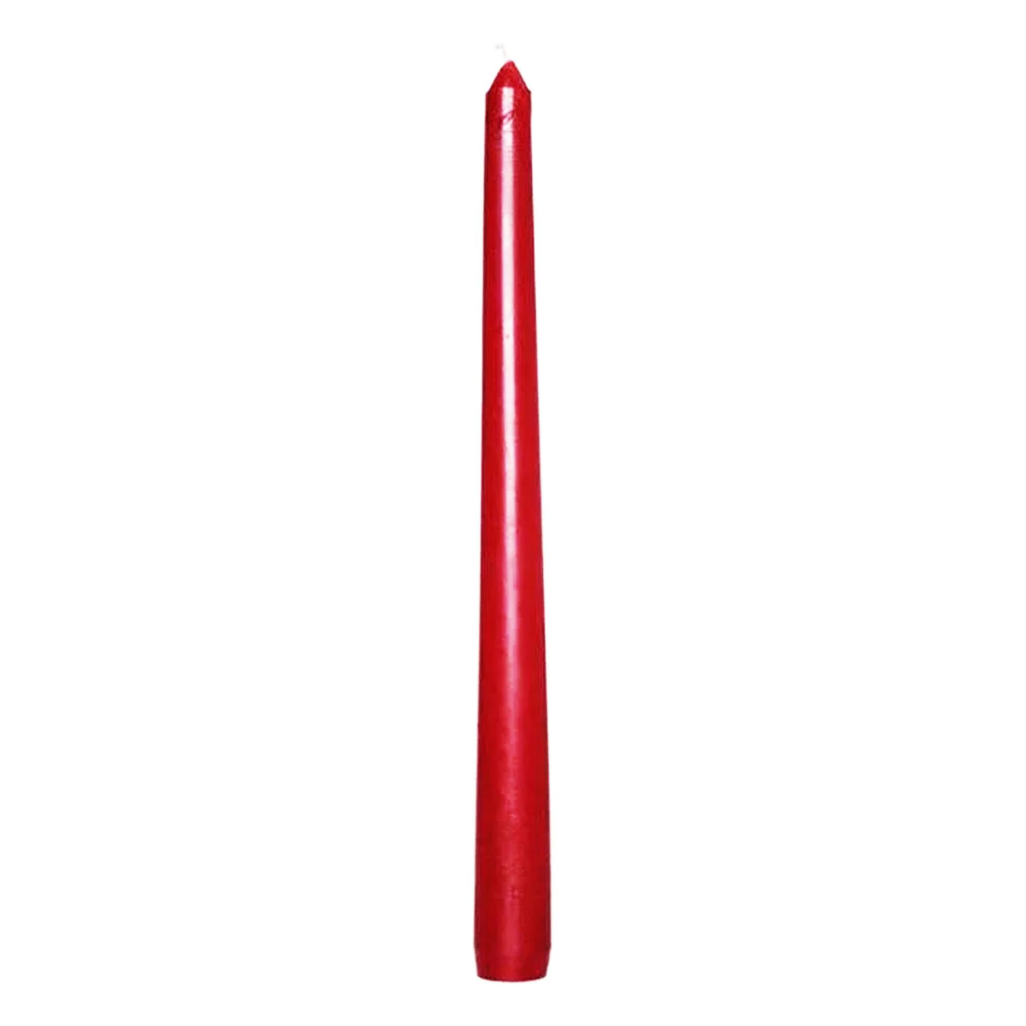Prices Candles Red Venetian Candles (Pack Of 10) - One Size - 98% Wax/2% Cotton