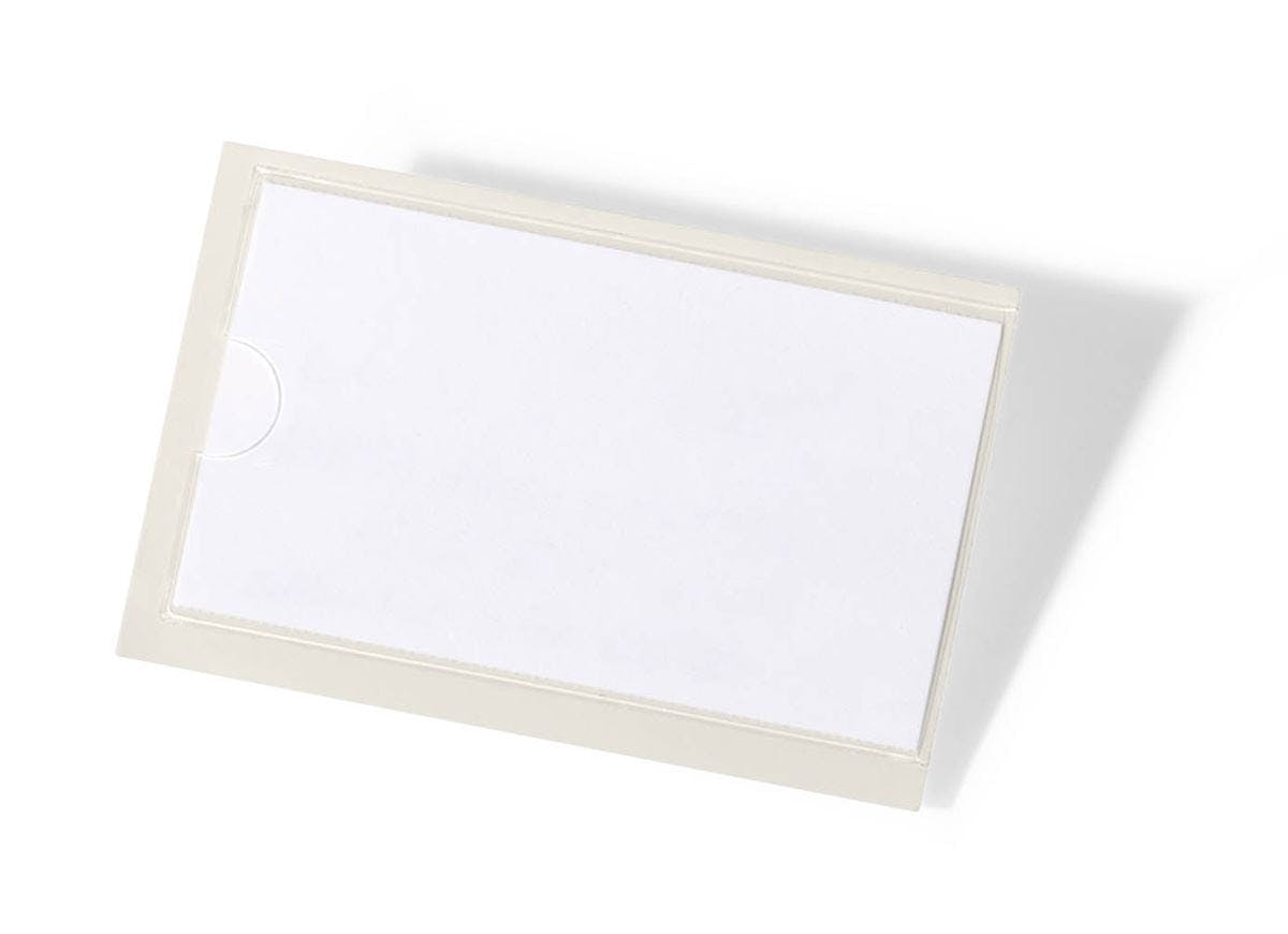 Rackhams Pocketfix Self-Adhesive Clear Label Sleeve Pockets | 10 Pack | 74X43mm