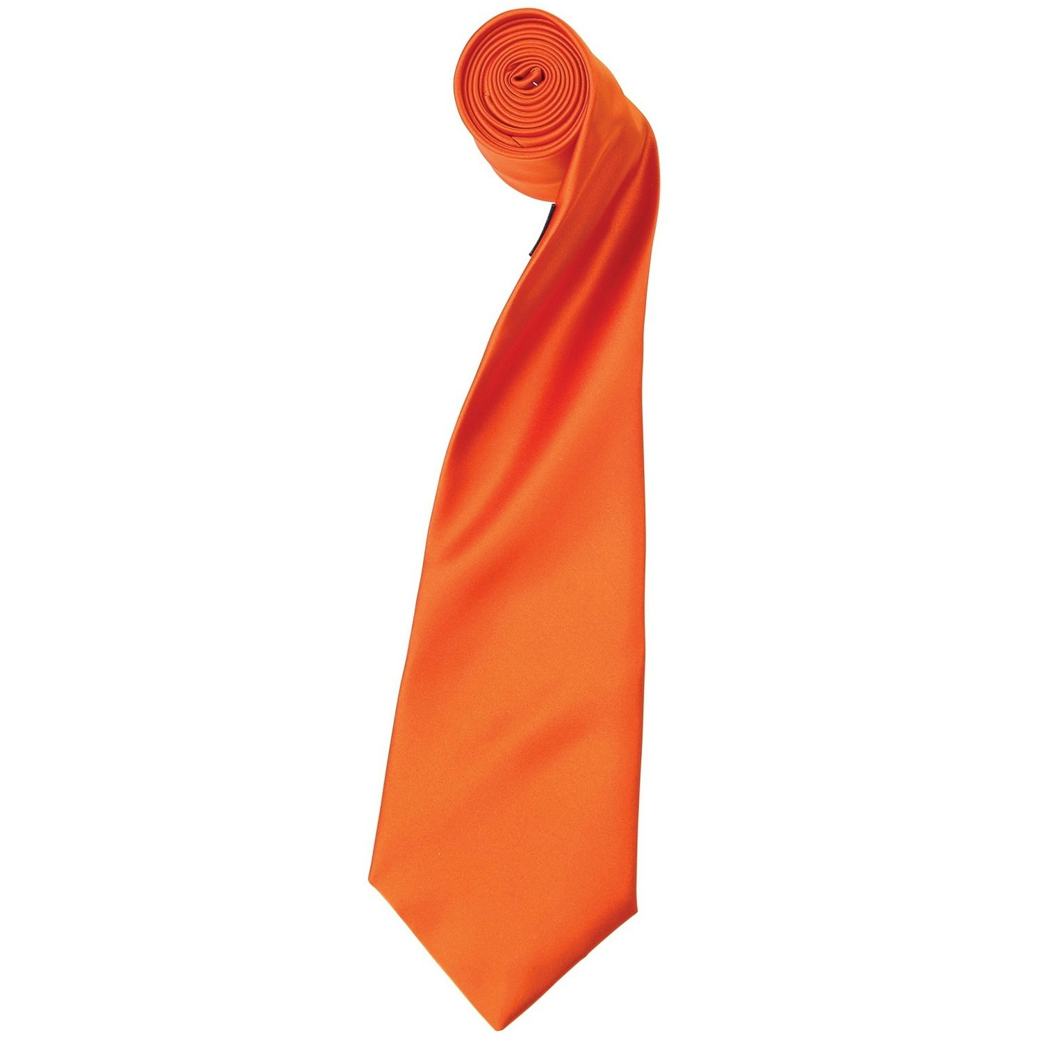 Premier (One Size, Terracotta) Mens Plain Satin Tie (Narrow Blade) (Pack Of 2) - Image 3