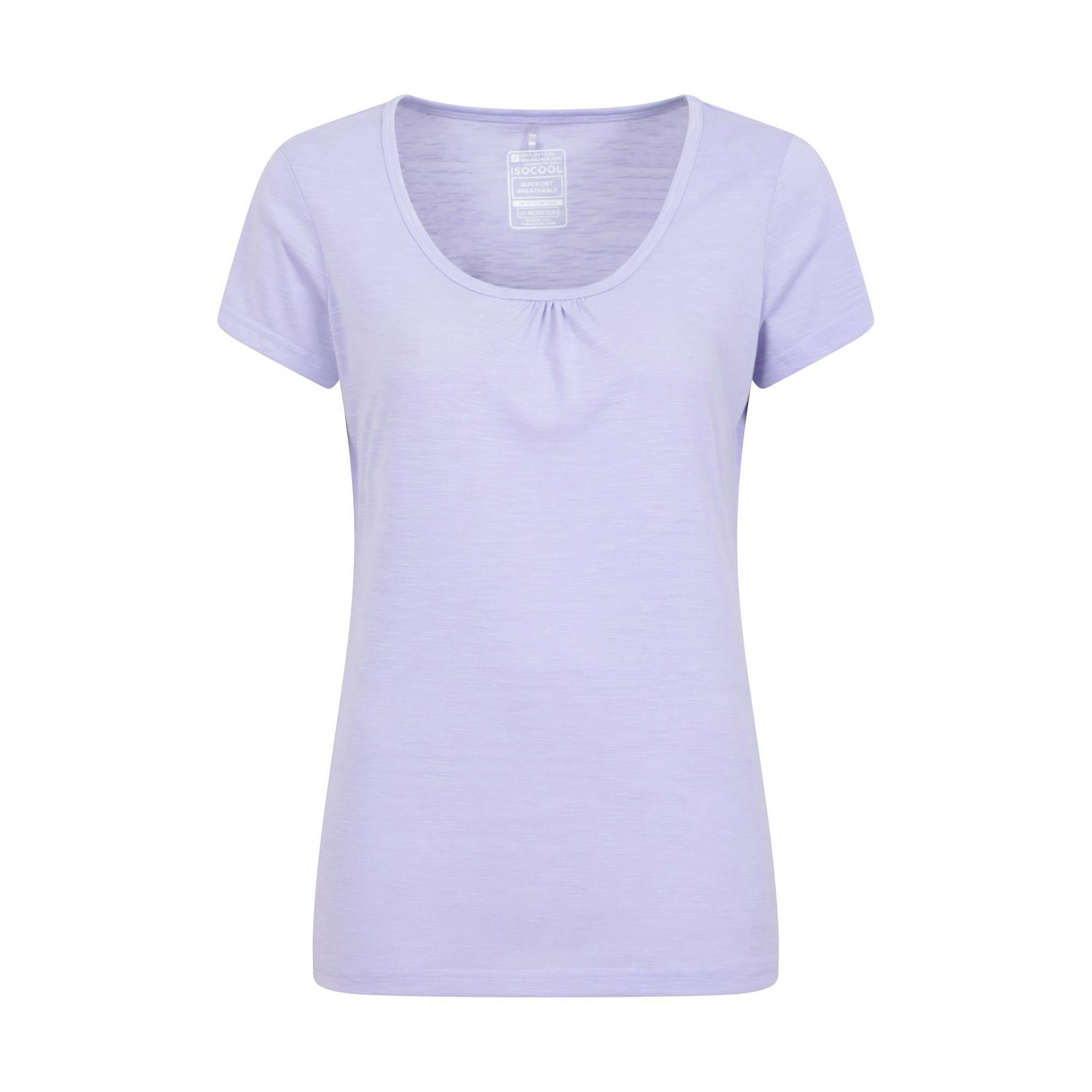 Mountain Warehouse Women's Lilac / Agra Quick Dry T-Shirt - 10 Uk - 100% Polyester