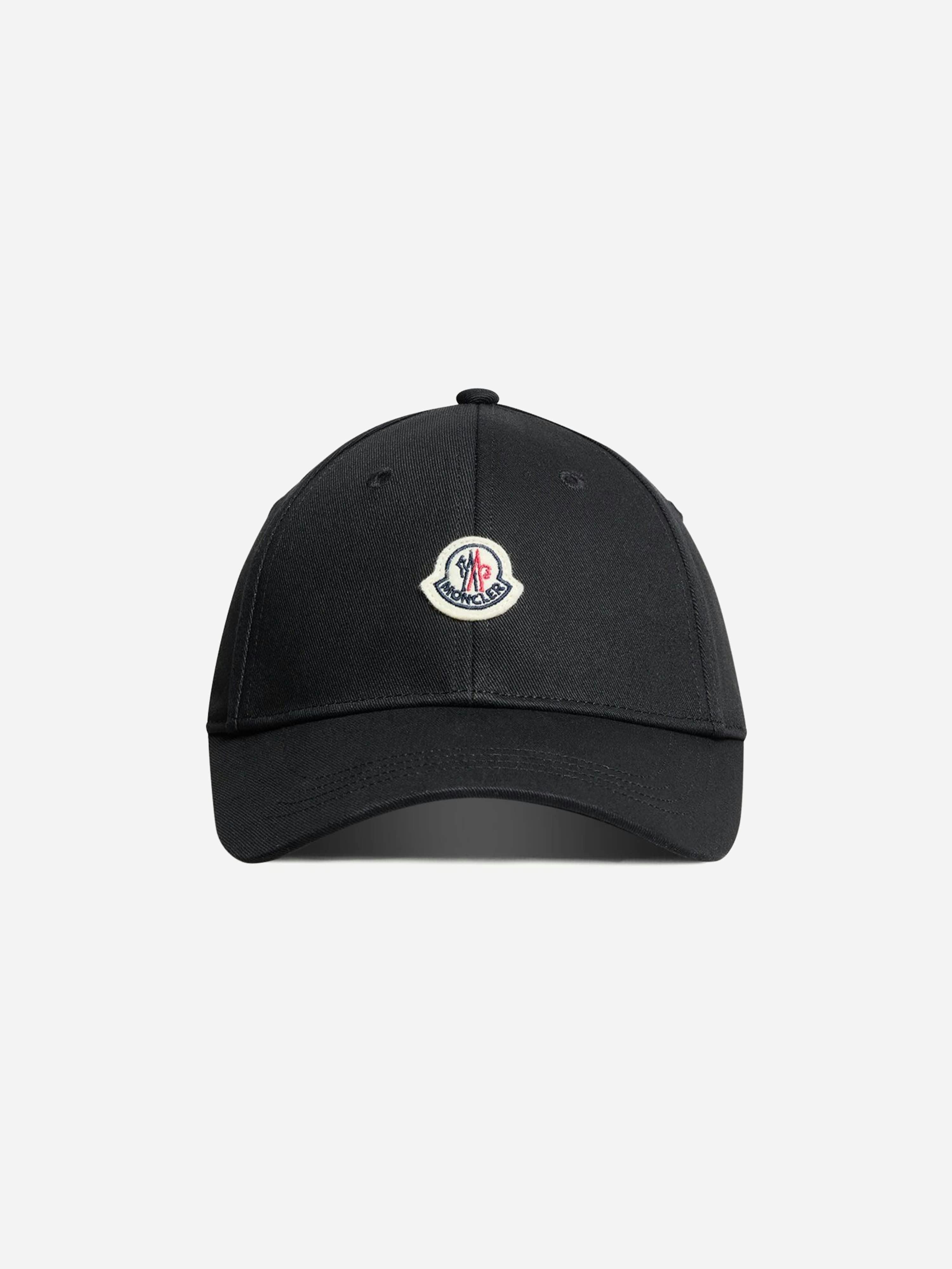 Moncler Enfant Boys Black Cotton Logo Baseball Cap In - 6 - 8 Yrs M (52-54 Cm)