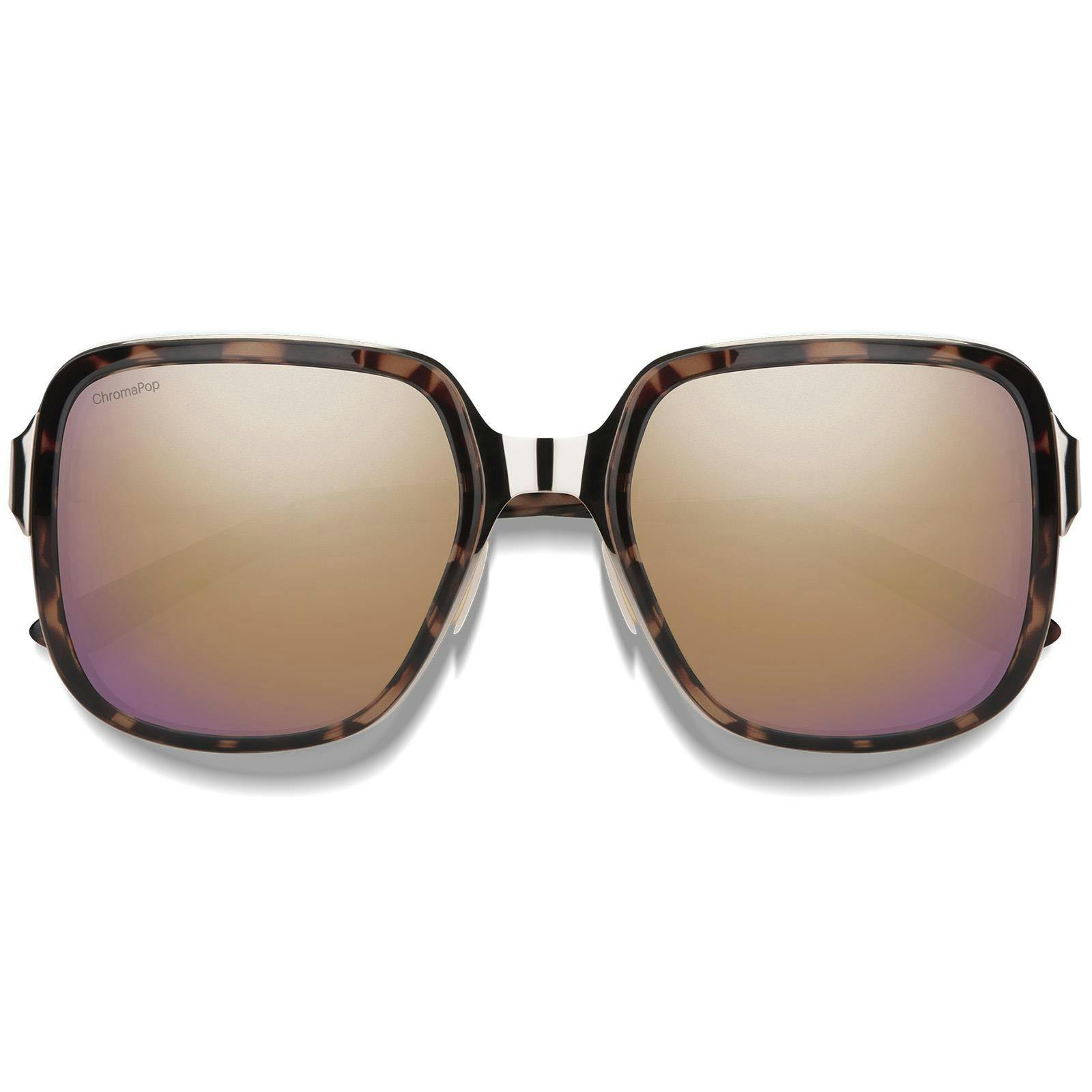 Smith Brown/Gold Sunglasses Aveline Wr9 9V Havana Chromapop Polarized Rose Mirror
