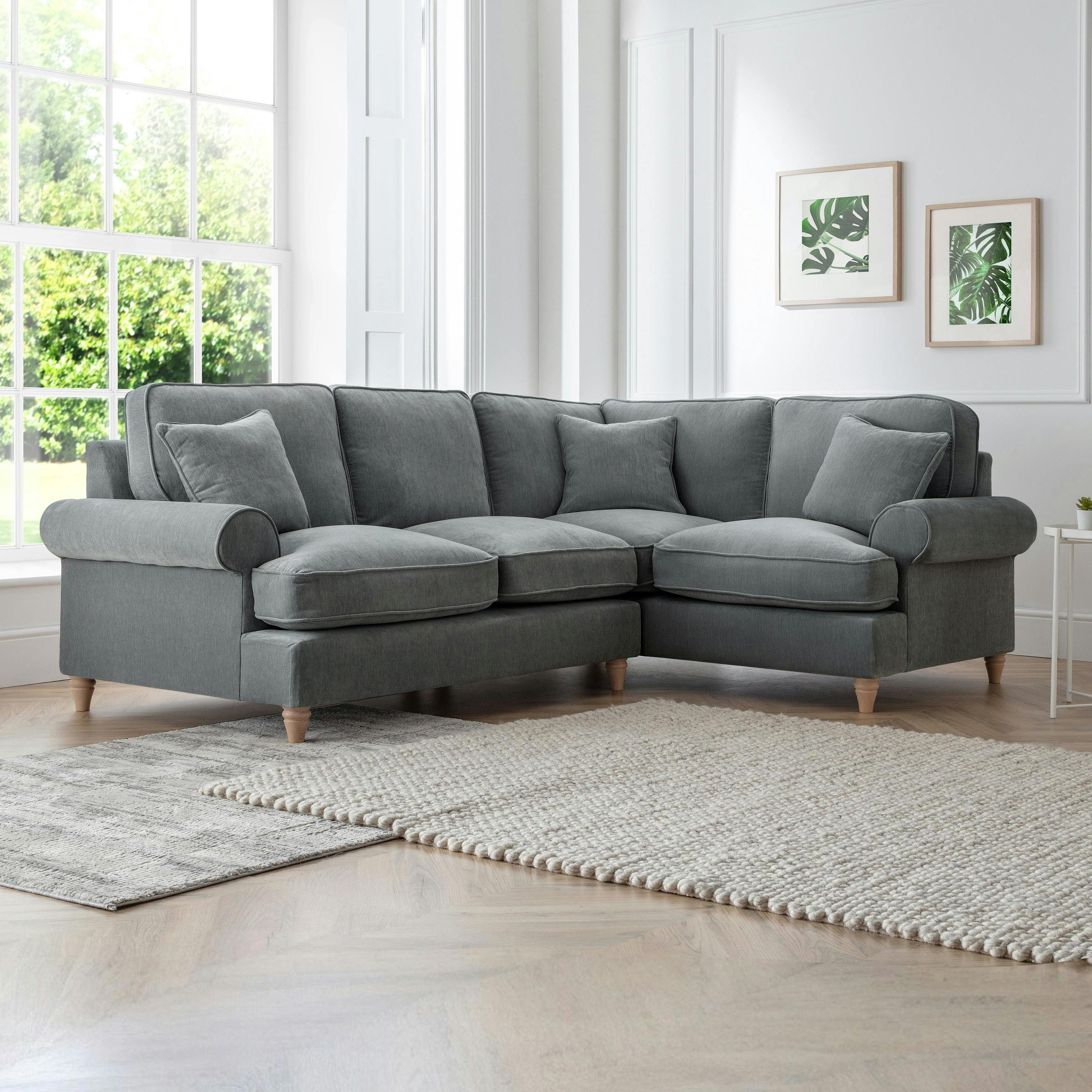 Rackhams The Bromfield Right Hand Corner Sofa - Charcoal