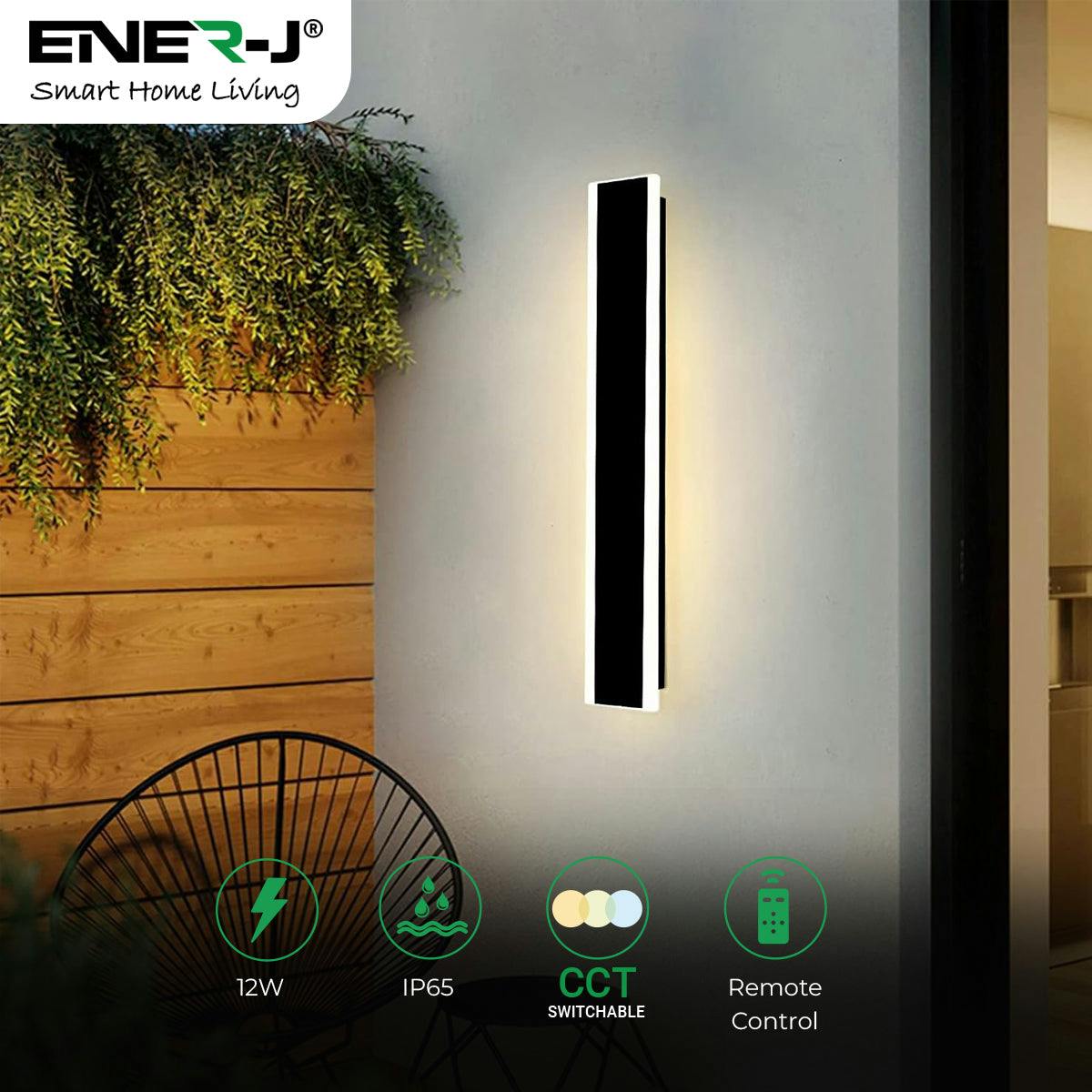 Rackhams Light 60Cm Outdoor Led Wall – 32W Cct Tunable & Dimmable – Ip65