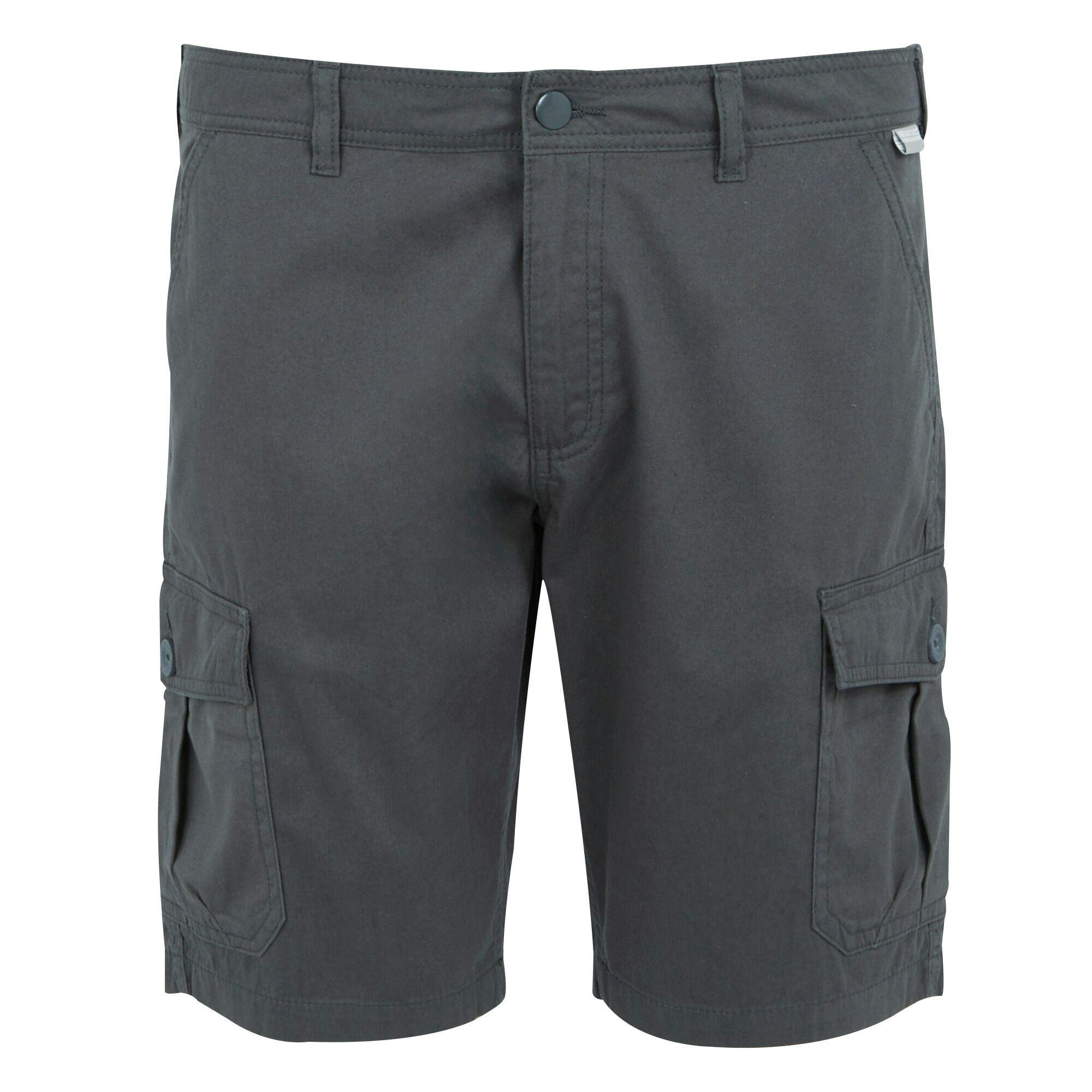 Regatta Men's Grey Ruwan Casual Shorts - Seal - 42R - Seal - 100% Cotton