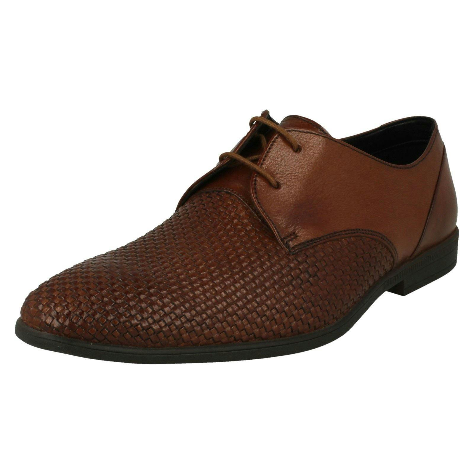 Clarks Men's Stylish Lace Up Shoes Bampton Weave - Tan - Uk 7