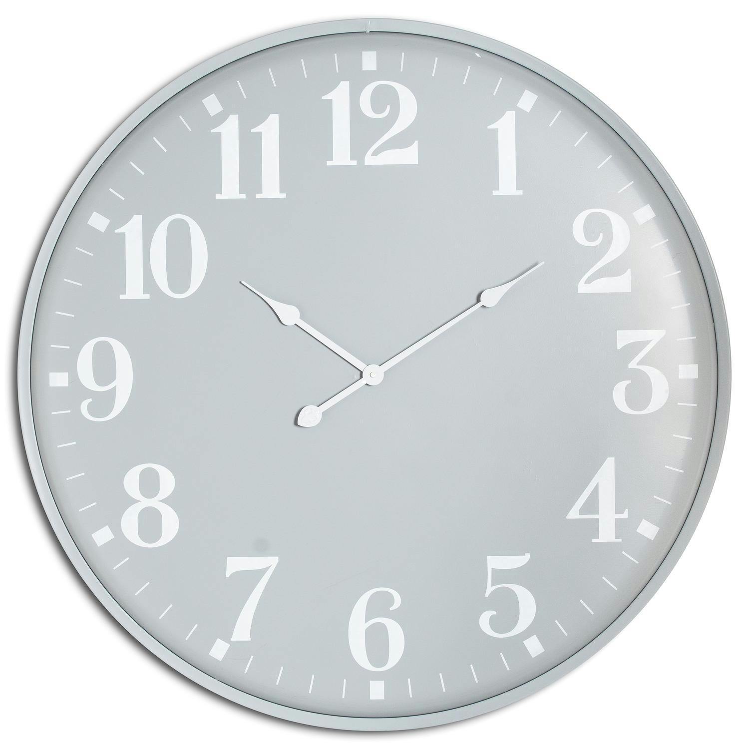 Rackhams Grey Ashmount Wall Clock - 80Cm X 5Cm X 80Cm - 100% Mixed
