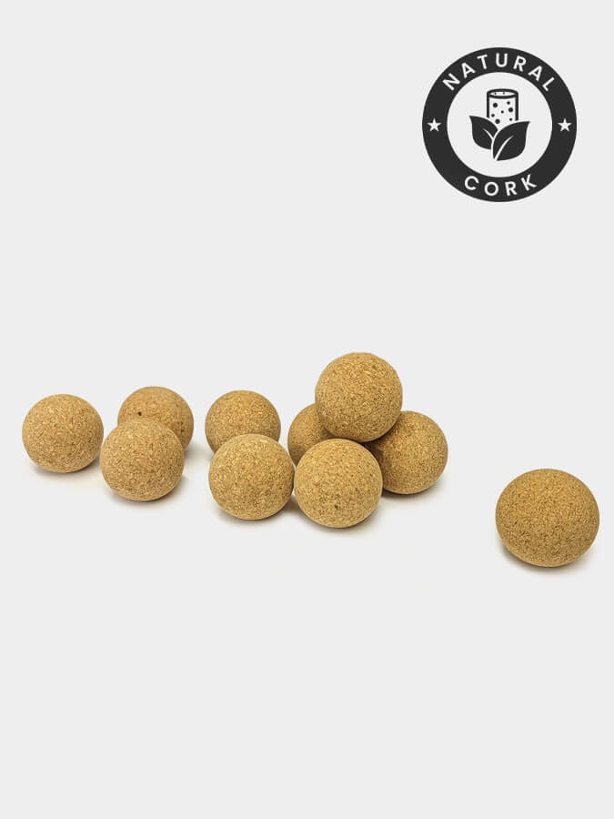 Yoga Studio Grain Cork Massage Balls - Ten Pack - 4Cm