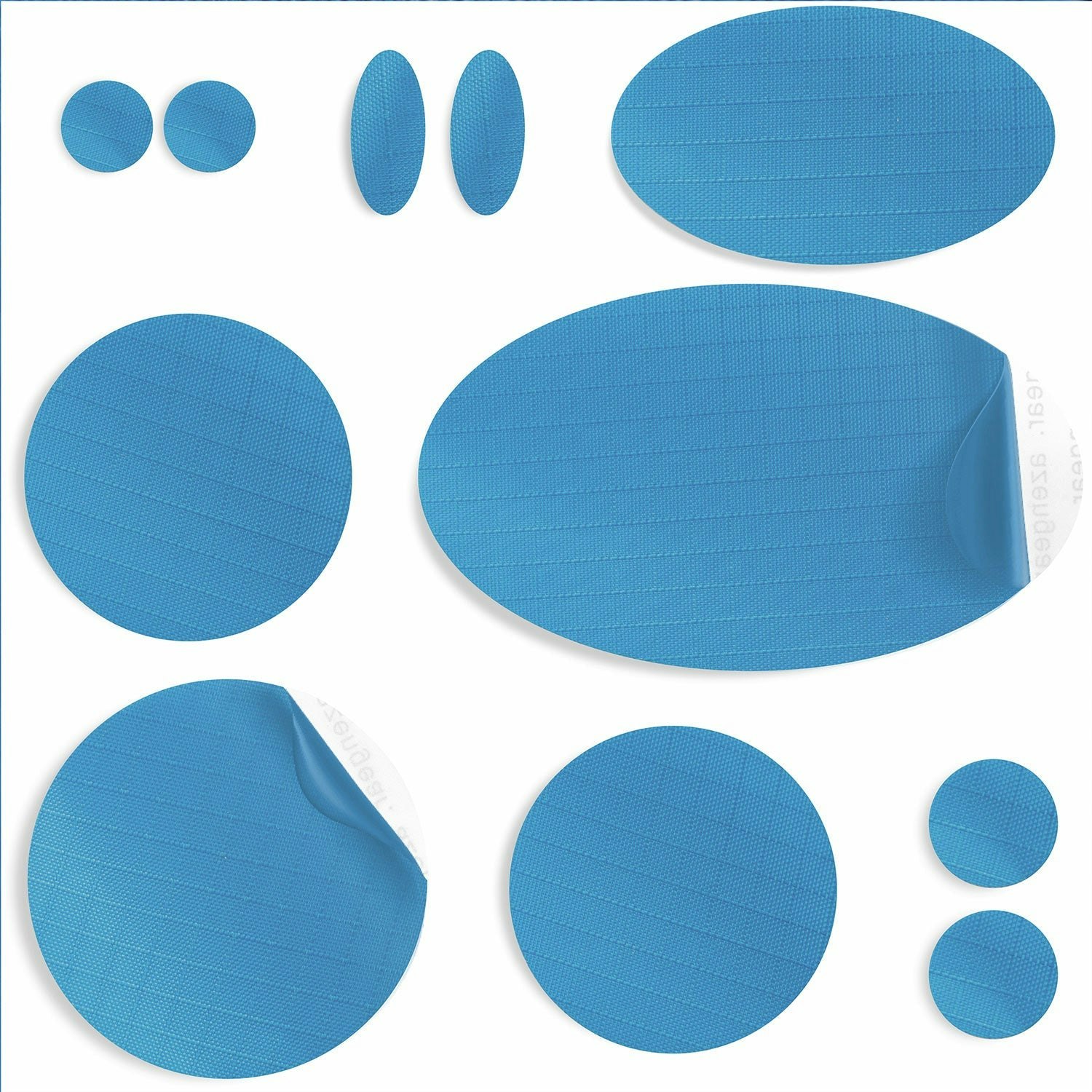 Azengear Sky Blue Jacket Repair Patches - Waterproof, Self-Adhesive, Tear-Cold-Heat-Resistant