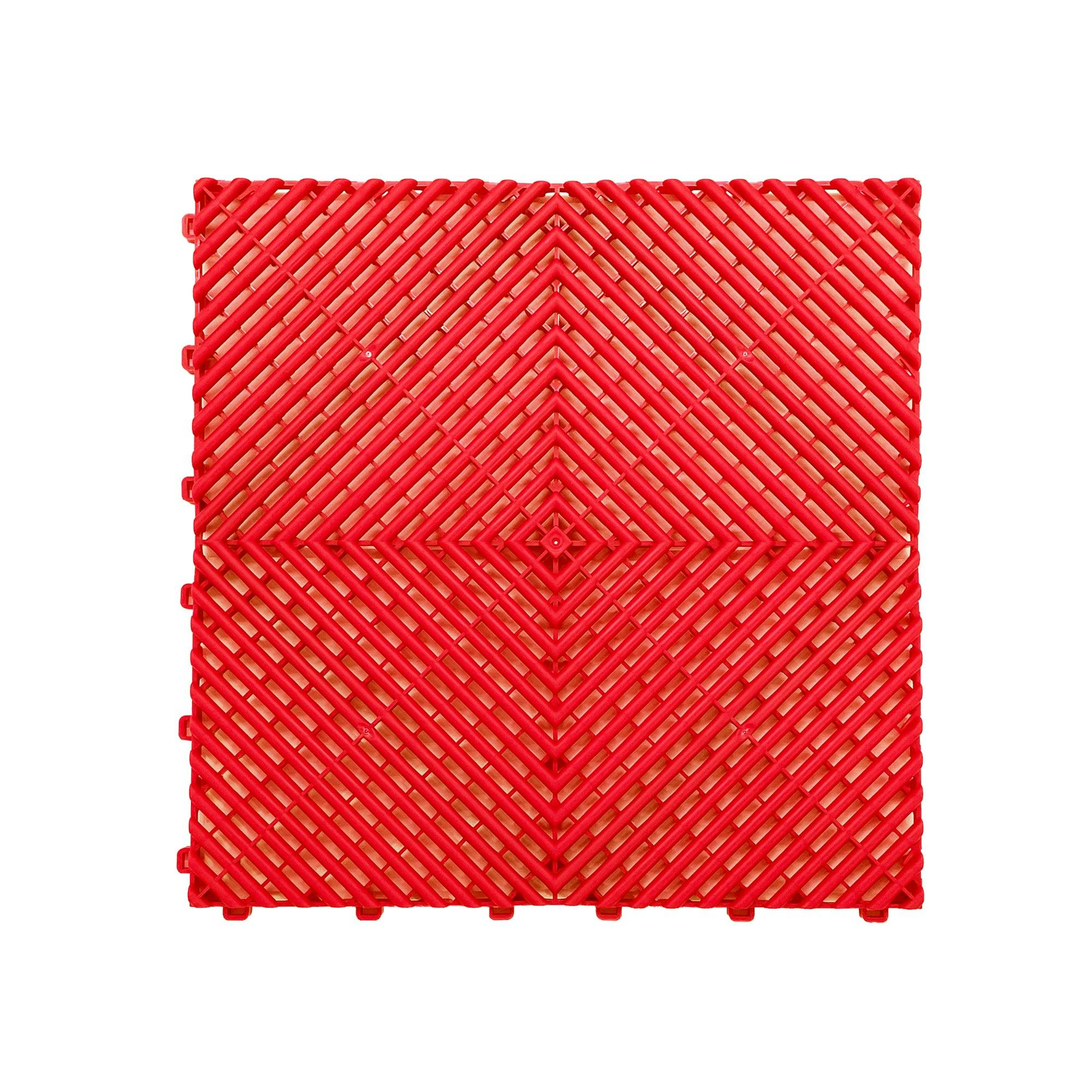 Nicoman Red 15 X Modular Vented Garage Tiles