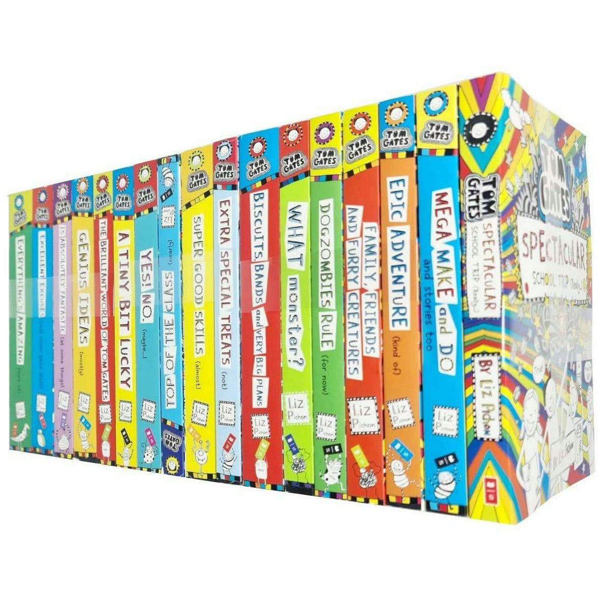 Scholastic Tom Gates Series 17 Books Collection Set By Liz Pichon (Books 1-17)