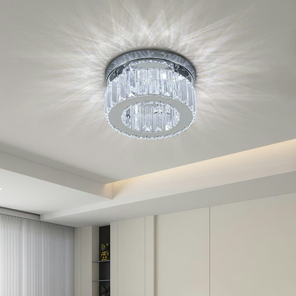 Rackhams Light Modern Round Crystal Ceiling