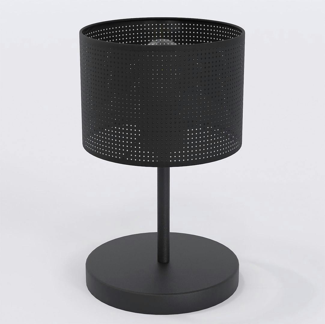 Rackhams Black Lux Table Lamp 1 X E27