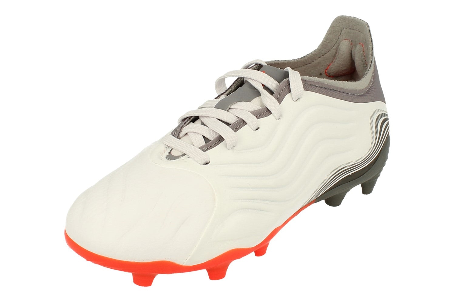 Adidas White/Red/Grey Copa Sense.1 Fg Junior Football Boots Fy6159 - Uk 5 | Us 5.5 | Eu 38