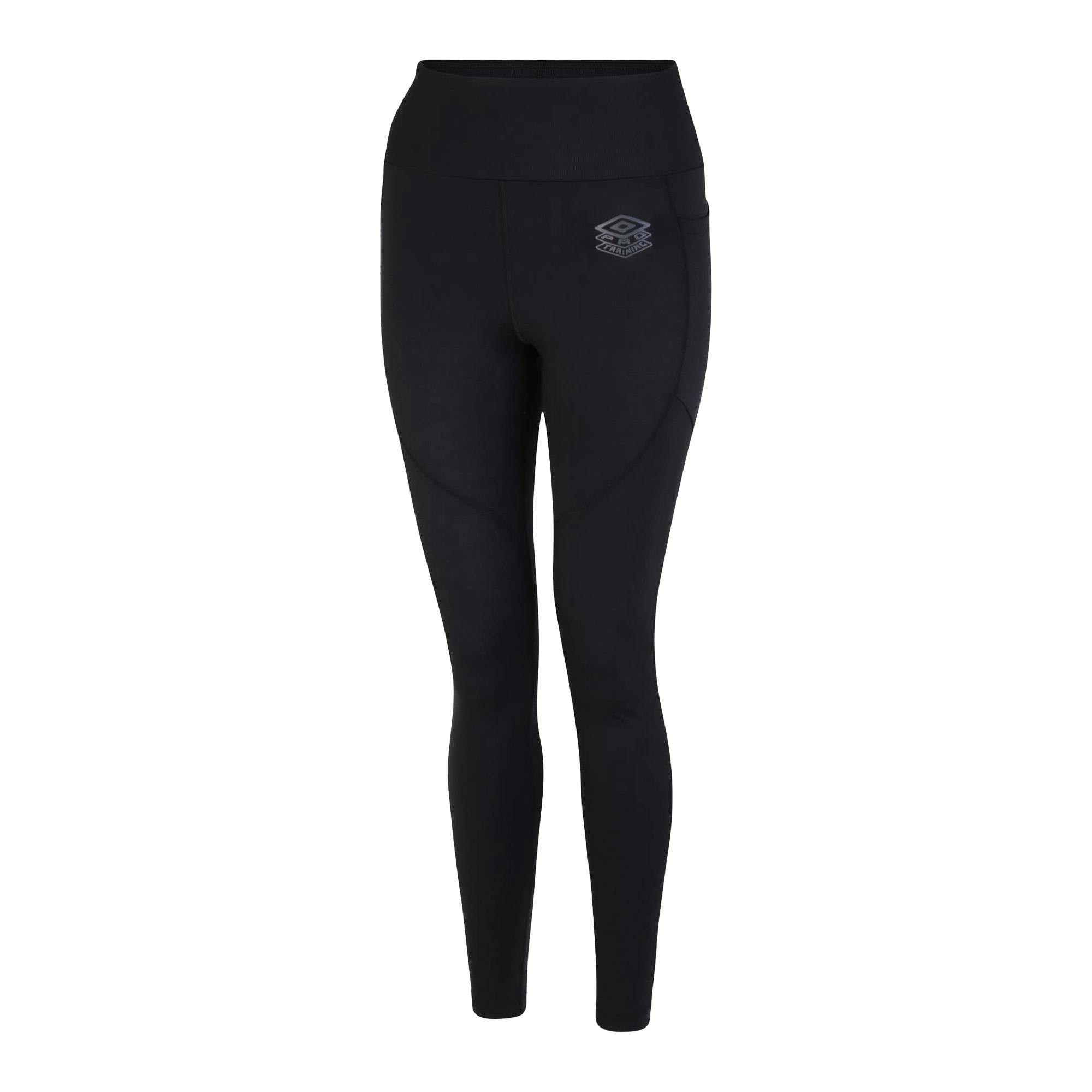 Umbro Women's Black Pro Training Leggings - Xs - 80% Recycled Polyester/20% Elastane