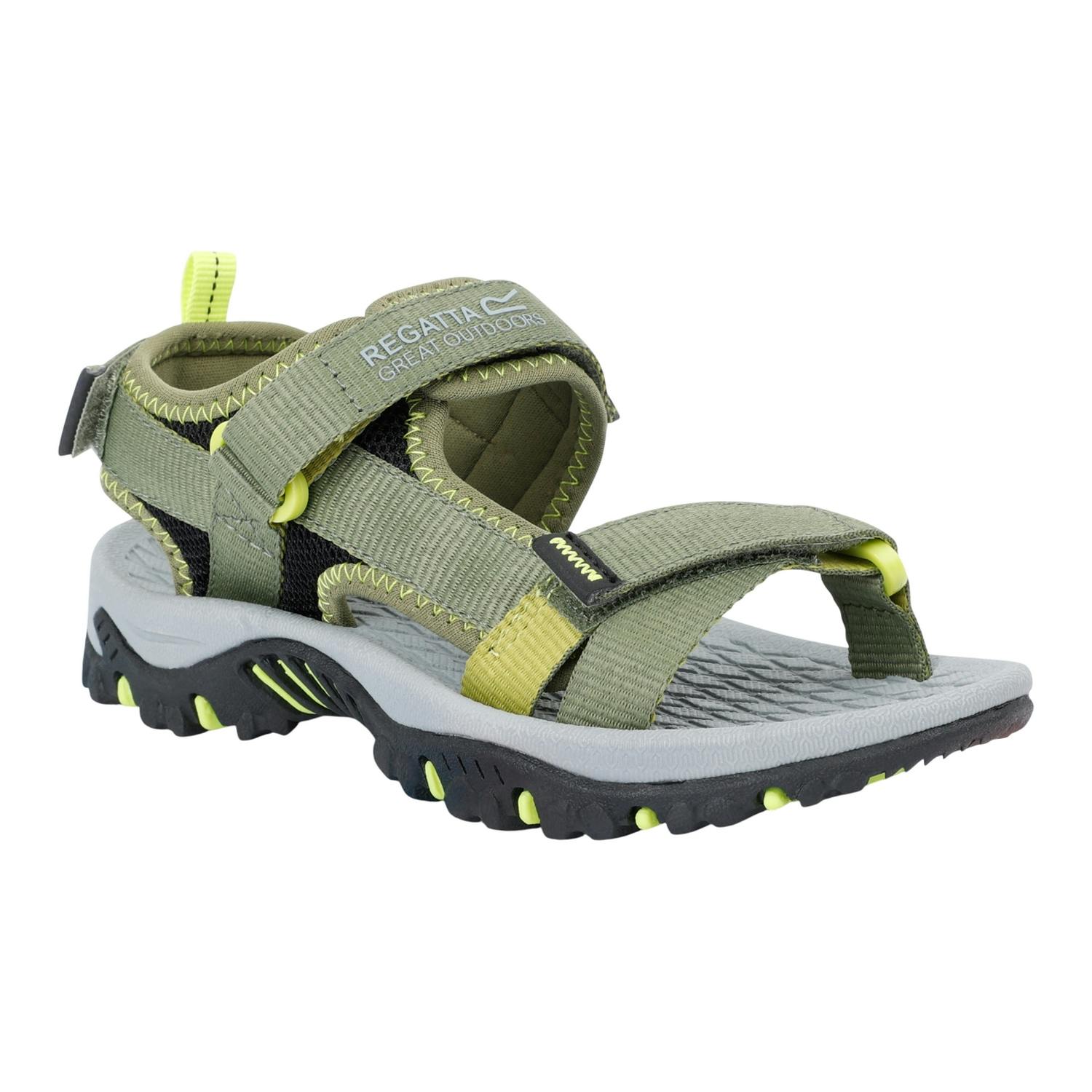 Regatta Green Kids Blaze Sandals - Nephrite /Wild Lime - 10 Uk Child - Nephrite /Wild Lime - 100% Mixed