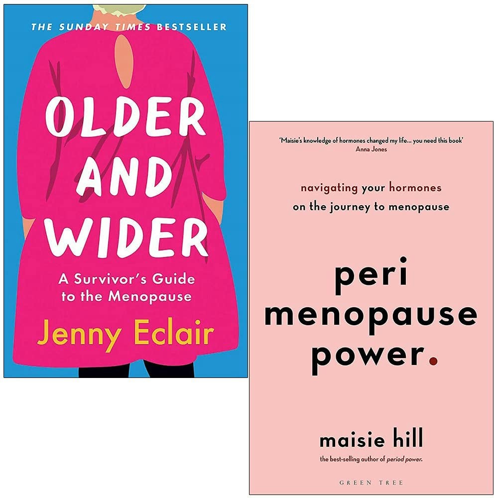 Quercus/Green Tree Women's Older And Wider By Jenny Eclair & Perimenopause Power By Maisie Hill 2 Book Set