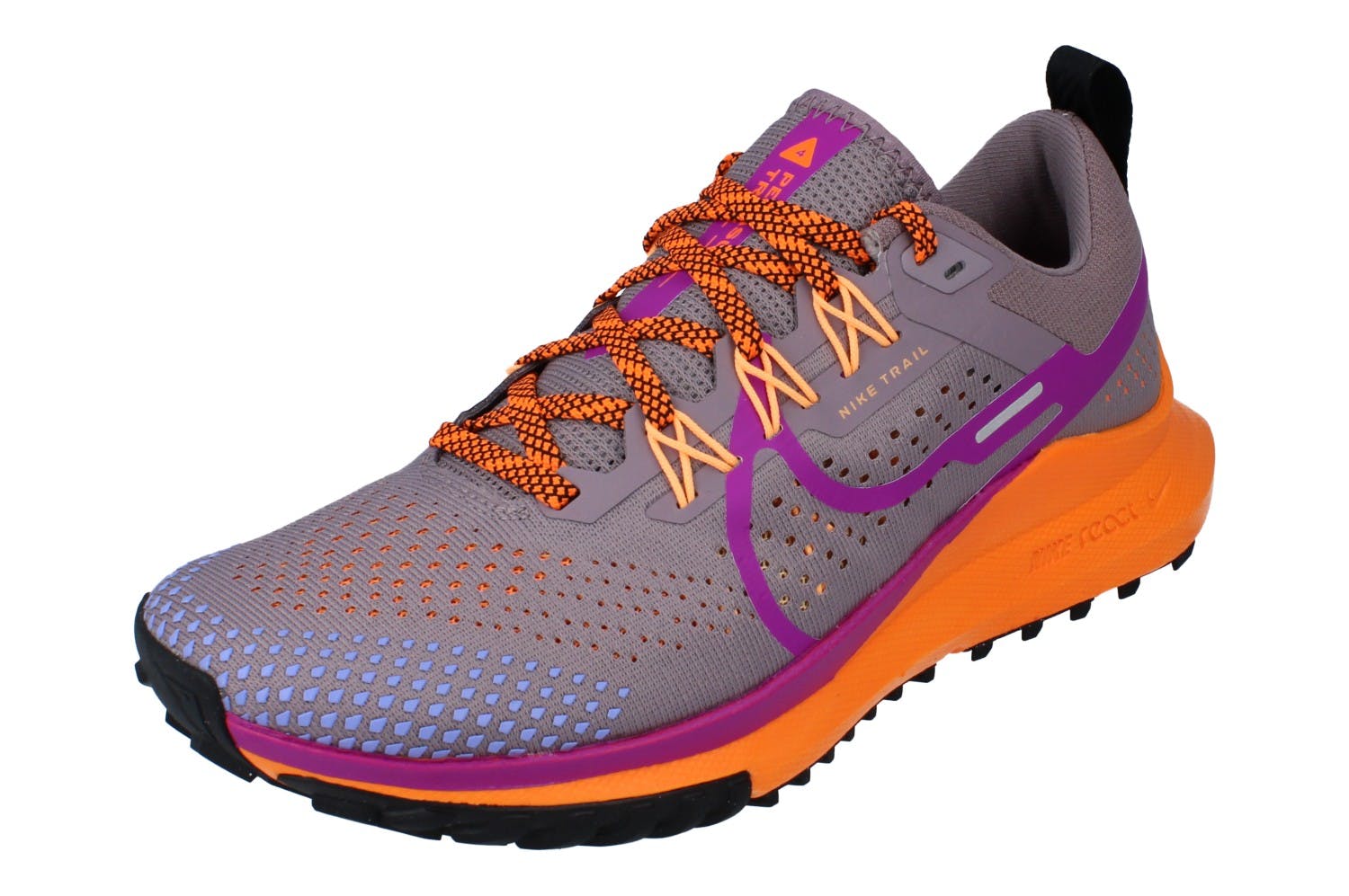 Nike Women's Purple/Dark React Pegasus Trail 4 Dj6159 500 - Uk 4 | Us 6.5 | Eu 37.5