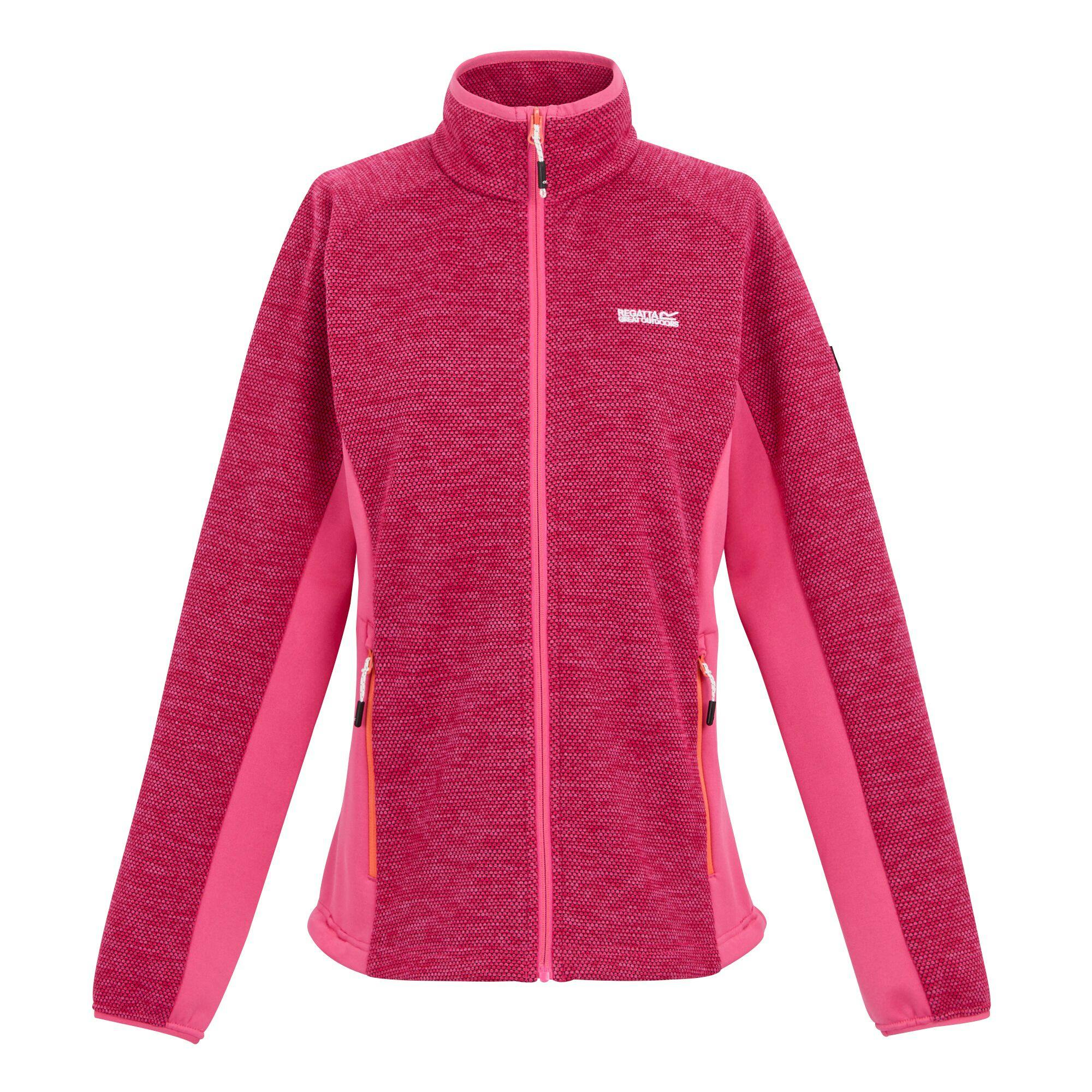 Regatta Women's Pink Highton Iv Full Zip Fleece Jacket - Flamingo - 14 Uk - Flamingo - 100% Mixed