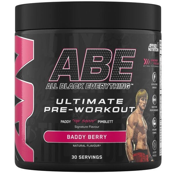 Applied Nutrition (Baddy Berry) Pre Workout Powder Abe Creatine Beta Alanine Citrulline Vit B Energy Performance (30 Servings) - Image 9