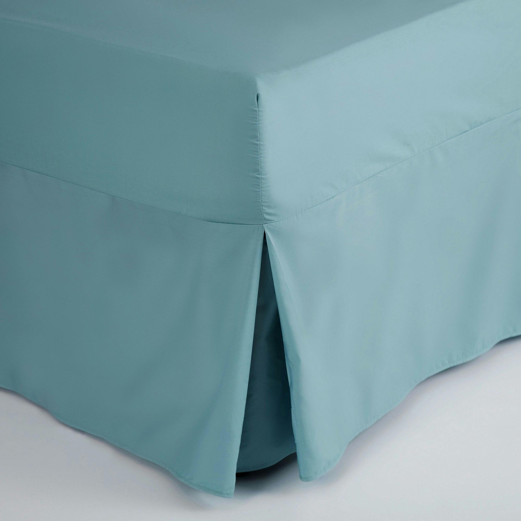 Belledorm Easycare Percale Fitted Valance - Teal - Single - Teal - 50% Cotton/50% Polyester