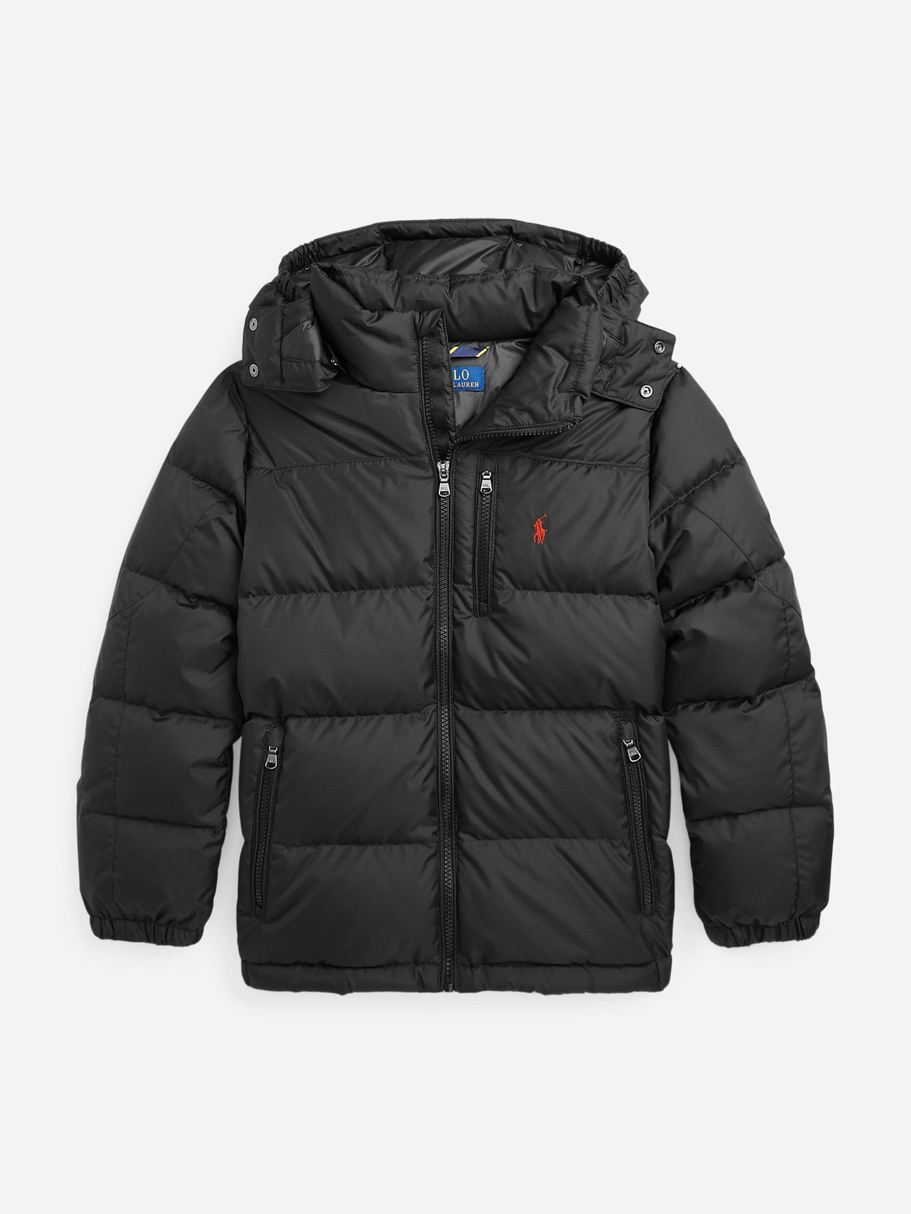 Ralph Lauren Kids Boys Black Down Padded Puffer Jacket In - 18 - 20 Yrs