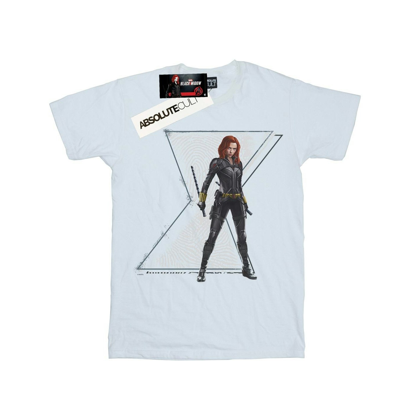 Marvel Women's Black/White Widow Movie Natasha Logo Cotton Boyfriend T-Shirt - Xxl