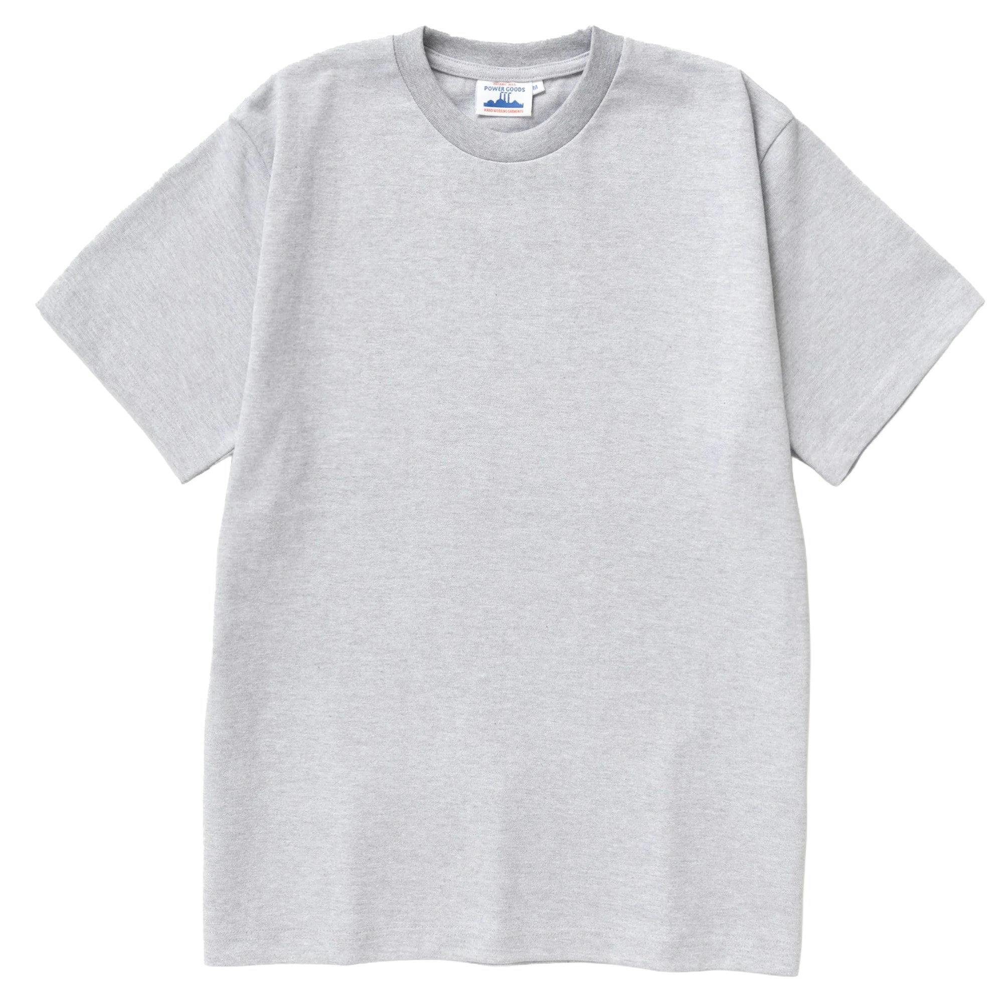 Power Goods Grey Super Weight T-Shirt - Heather - Medium
