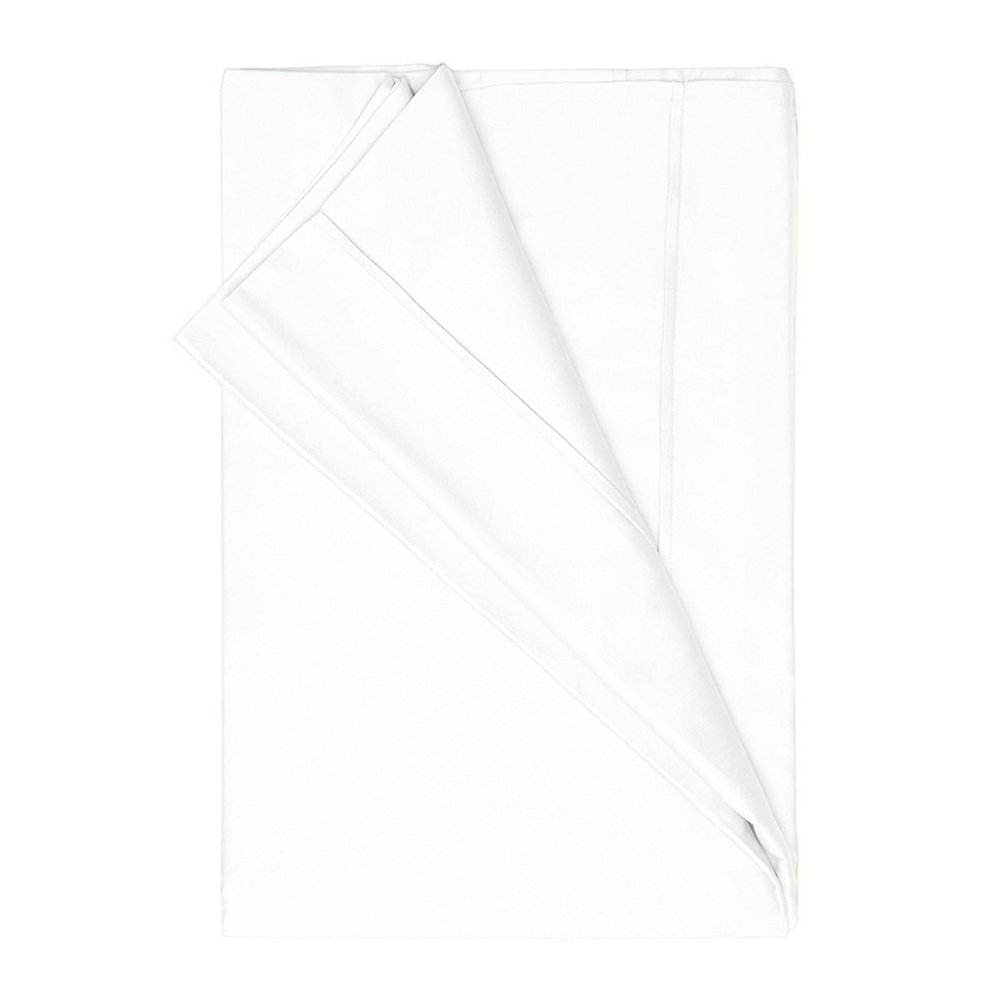 Belledorm White Egyptian Cotton Plain Flat Sheet - King/Super King - 100% Egyptian Cotton
