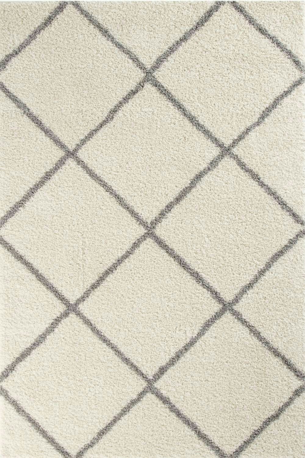 The Rugs Ivory Moroccan Shaggy Rug | 500 - 160X230 Cm