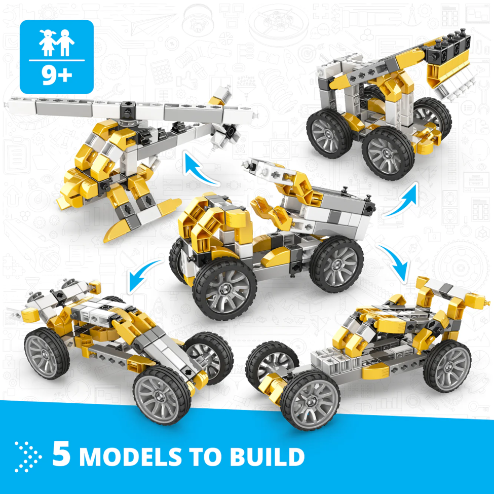Engino | Inventor Mechanics and Construction Toy | tipper truck with 5 models - Image 5