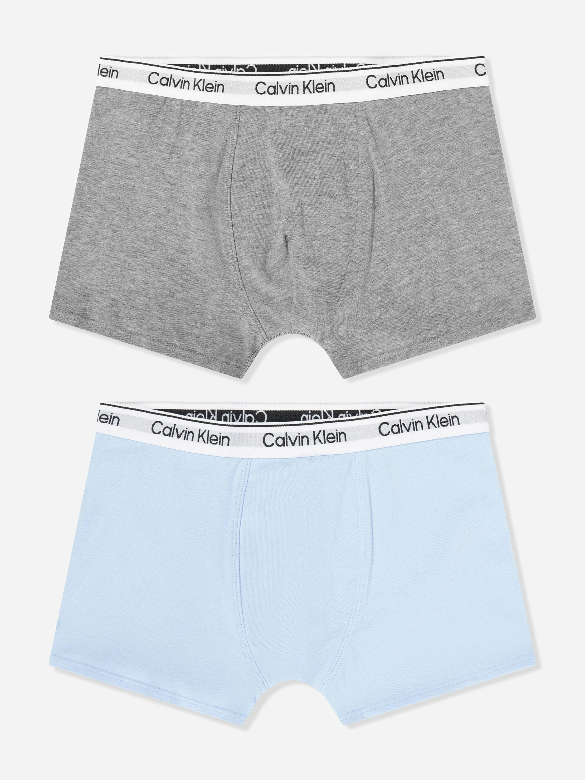 Calvin Klein Boys 2 Pack Boxer Shorts Set In Multicolour - Multicoloured - 14 - 16 Yrs