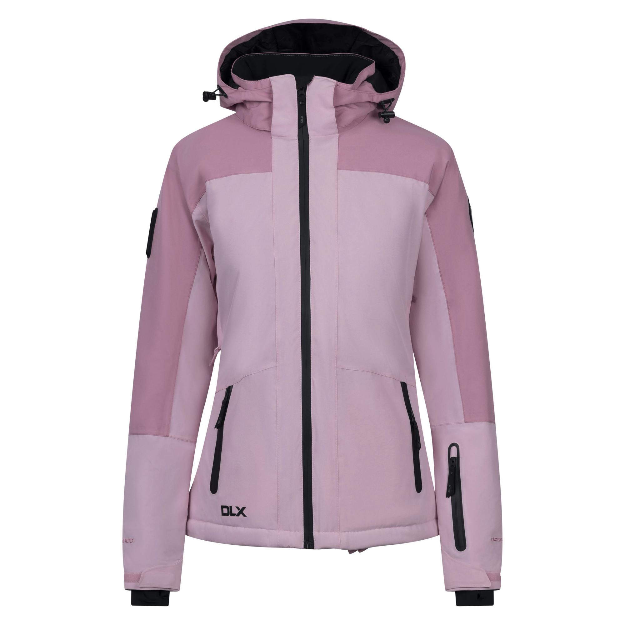 Trespass Women's Erika Dlx Ski Jacket - Carnation - L - Carnation - 50% Pu Coated Polyester/25% Polyester/25% Polymide