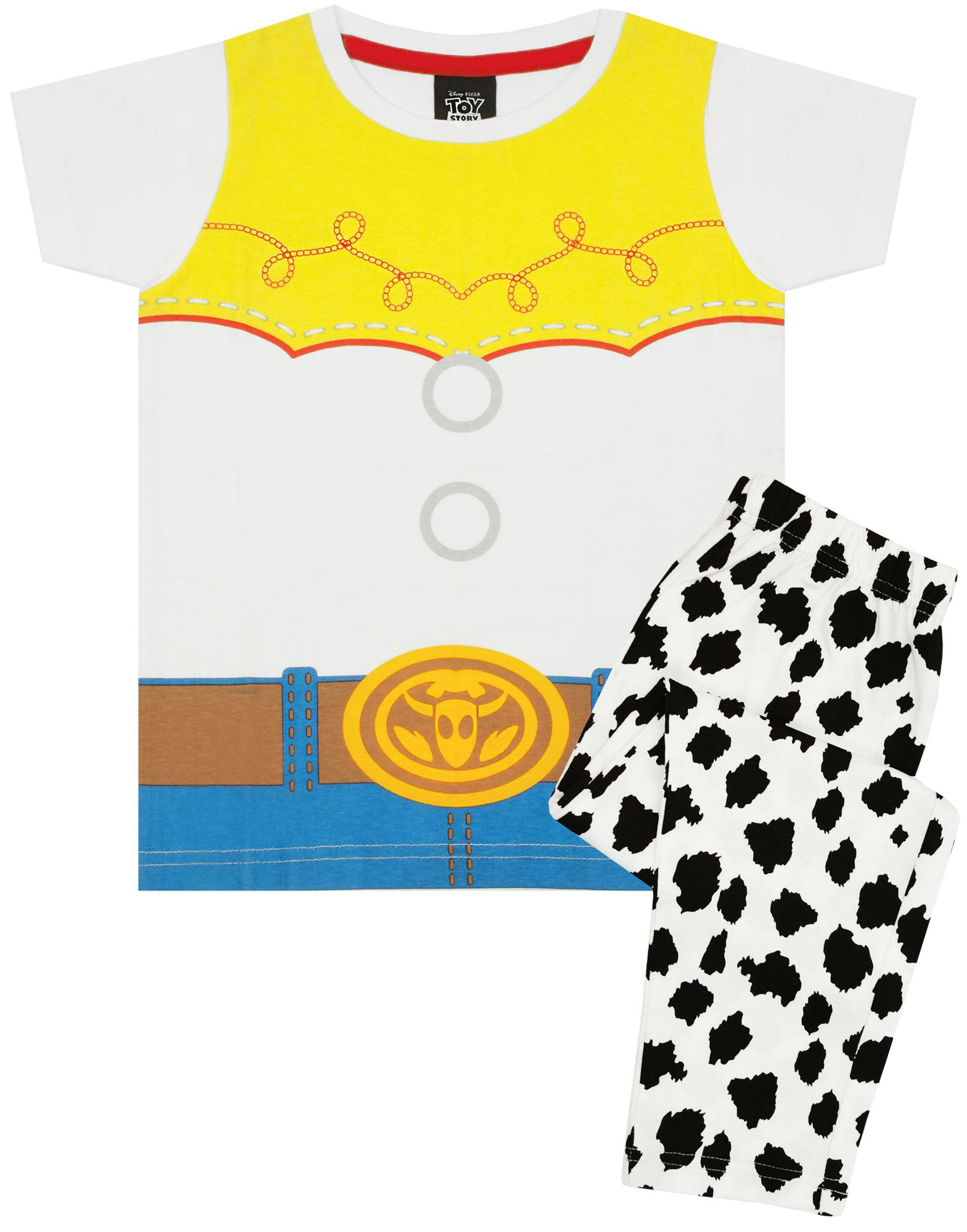 Vanilla Underground Girls Black Disney Jessie Short Sleeve Long Leg Pyjama Set - 11-12 Years