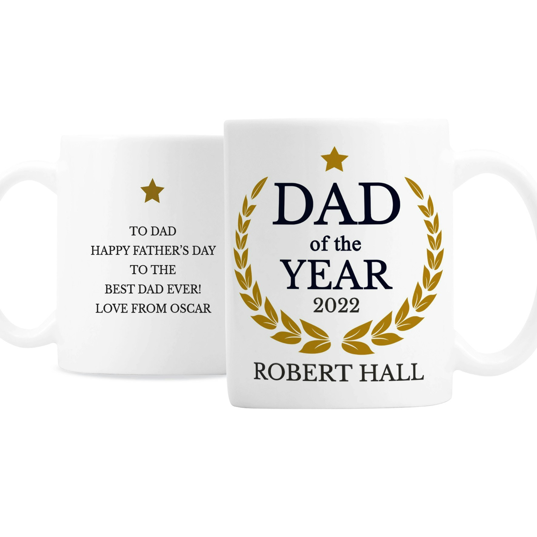 Rackhams Personalised Dad Of The Year Mug