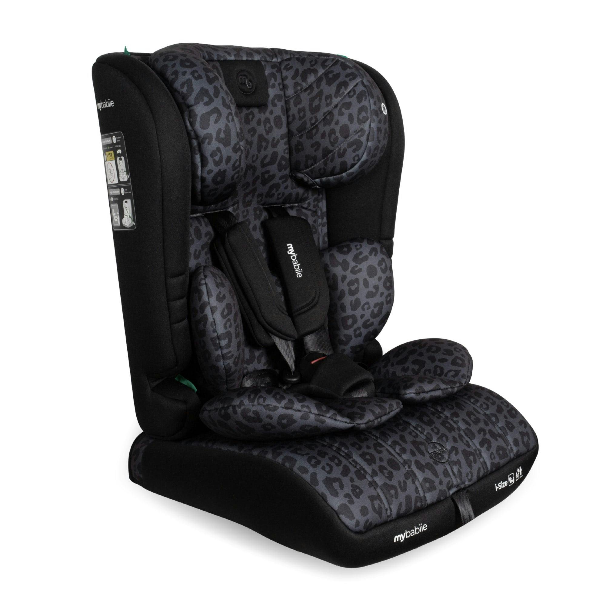 My Babiie Black Mbcs50 Toddler To Booster R129 Car Seat - Leopard