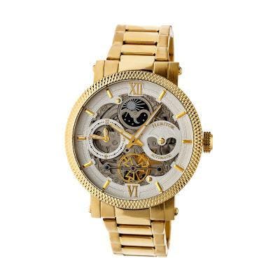 Heritor Automatic Men's Gold/Silver Aries Skeleton Dial Watch